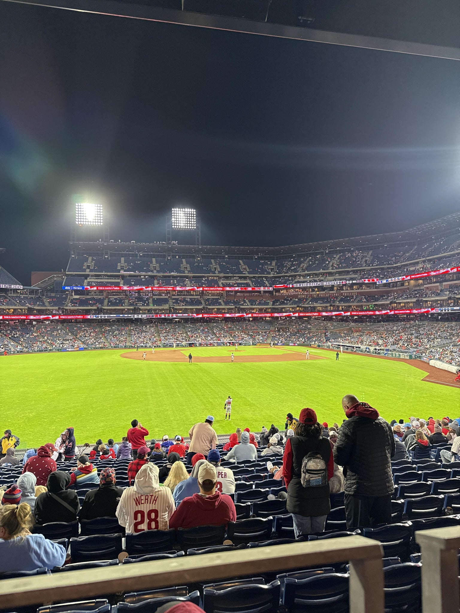 Real Fan View taken from Section 144 at Citizens Bank Park by Melissa Z