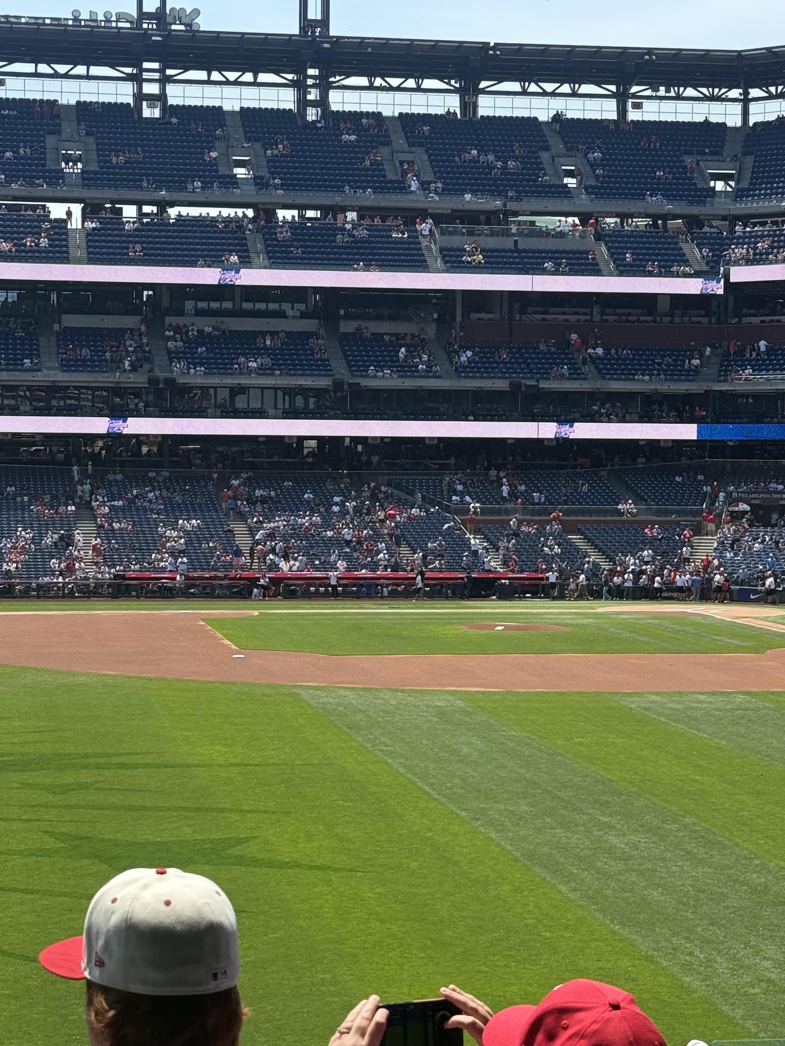Real Fan View taken from Section 144 at Citizens Bank Park by Melissa Z