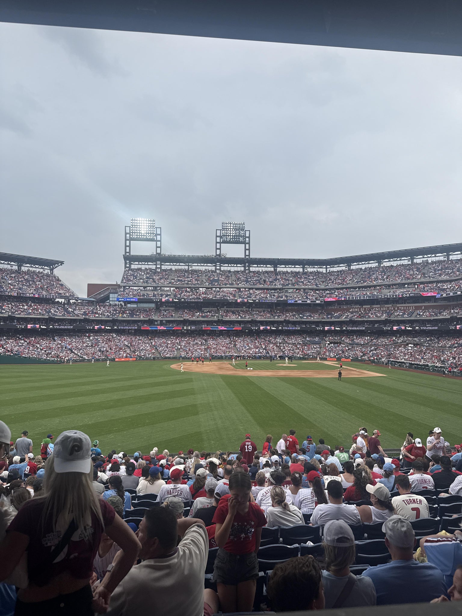 Real Fan View taken from Section 144 at Citizens Bank Park by Melissa Z
