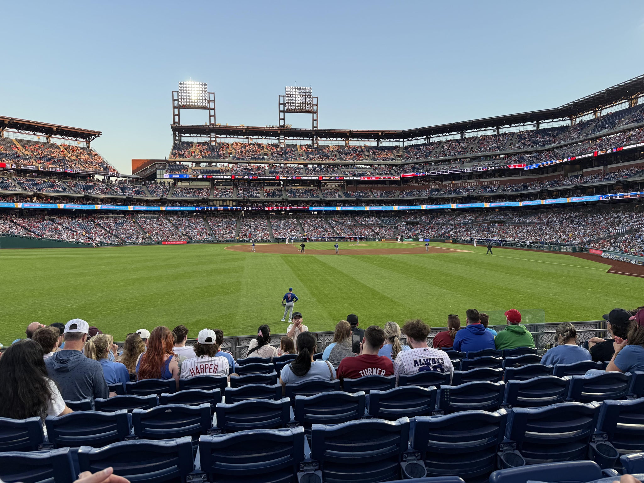 Real Fan View taken from Section 144 at Citizens Bank Park by Luke M