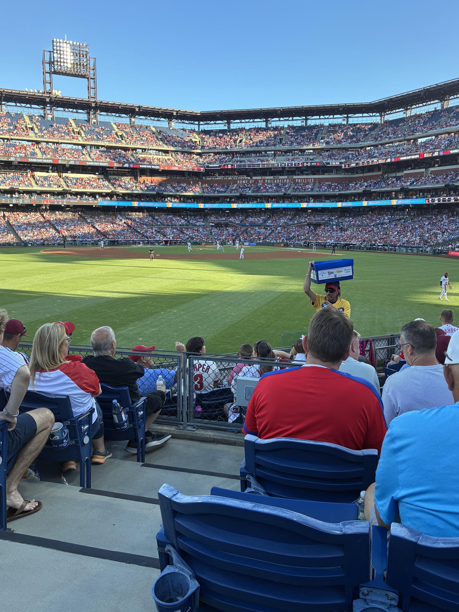 Real Fan View taken from Section 146 at Citizens Bank Park by Jack H