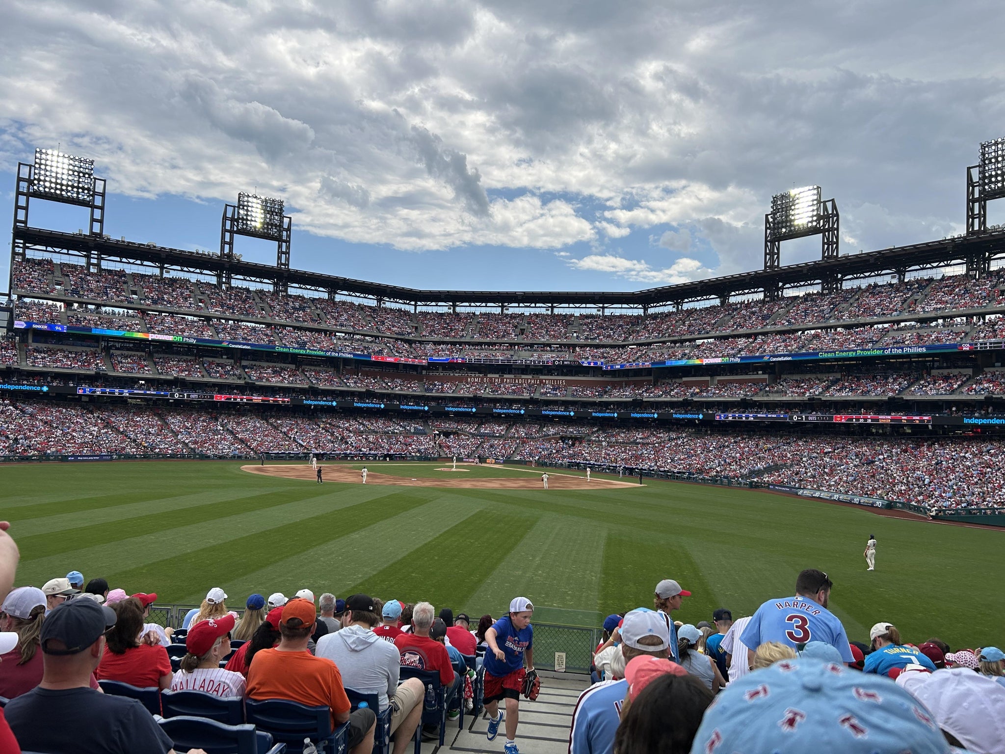 Real Fan View taken from Section 147 at Citizens Bank Park by Tierney M