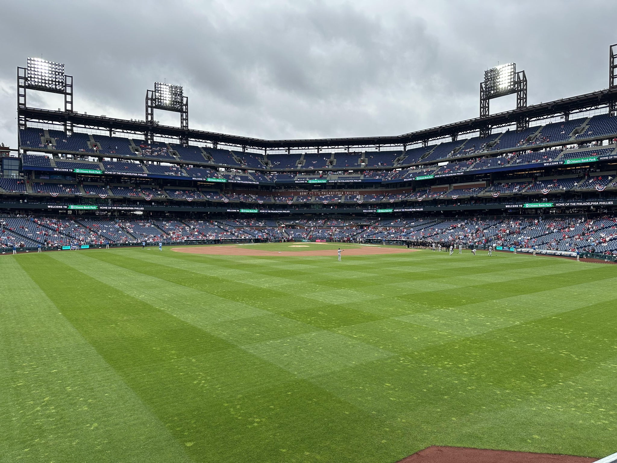 Real Fan View taken from Section 148 at Citizens Bank Park by Rick K