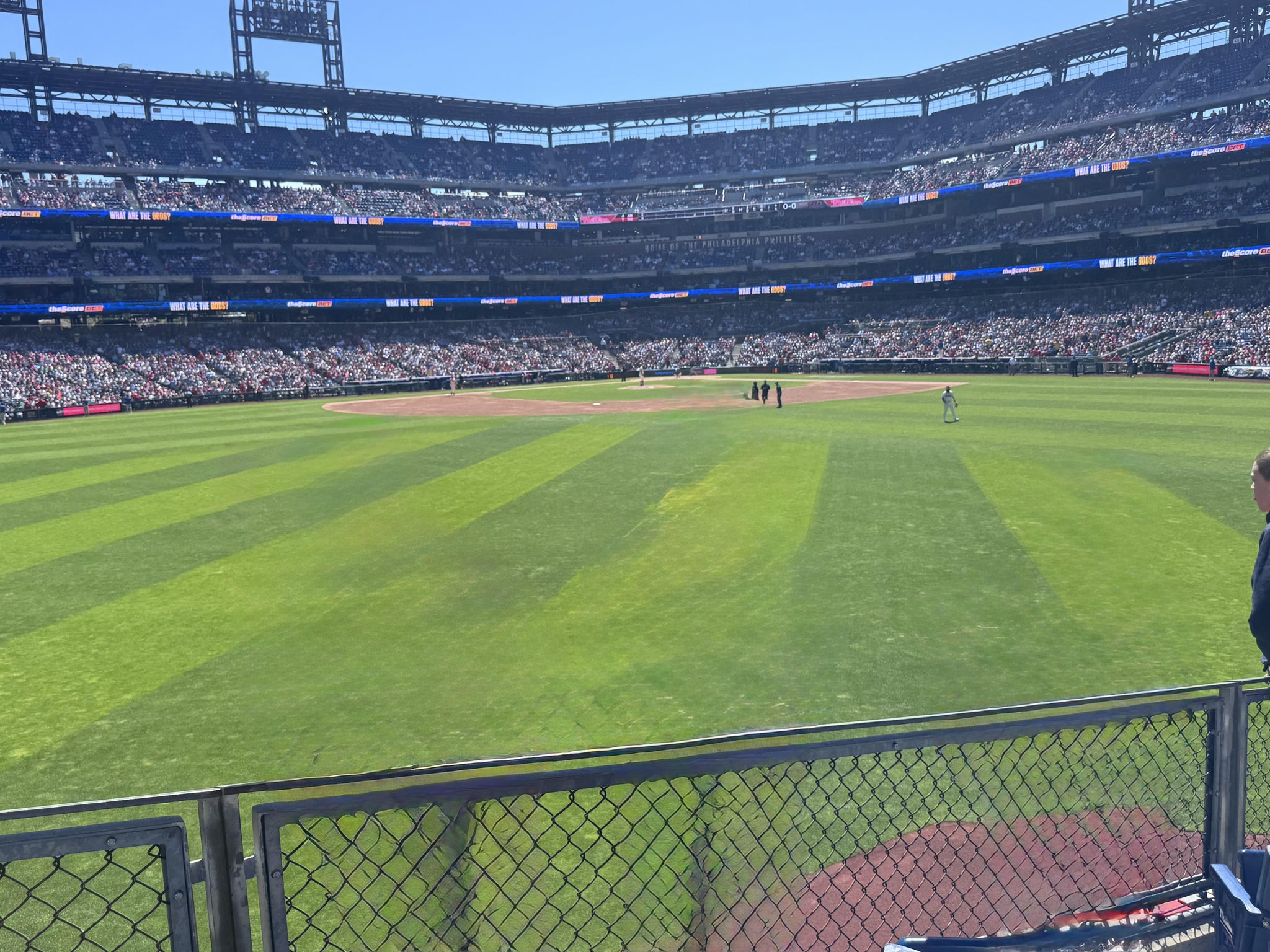 Real Fan View taken from Section 148 at Citizens Bank Park by Heather A