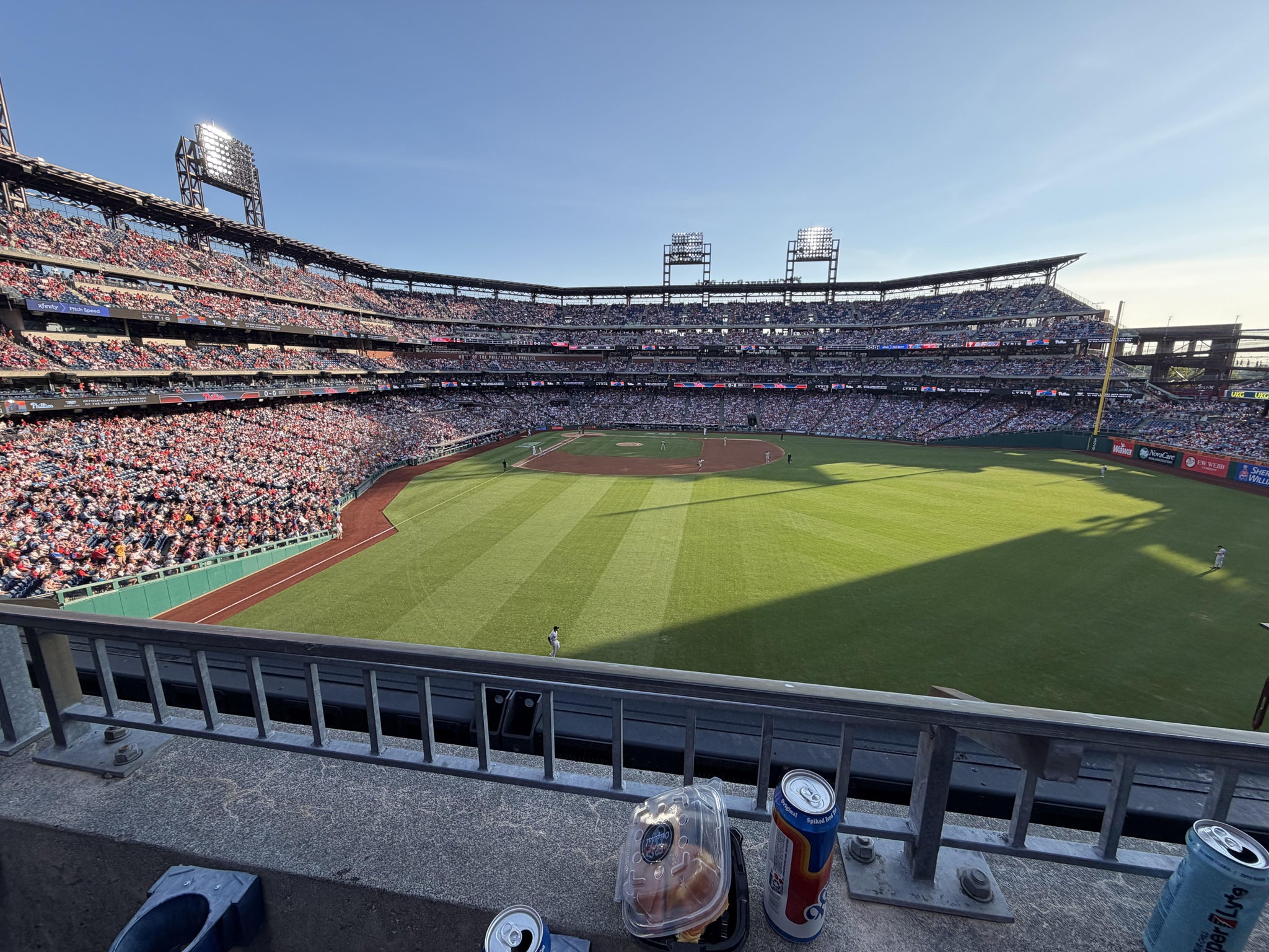 Real Fan View taken from Section 203 at Citizens Bank Park by John B