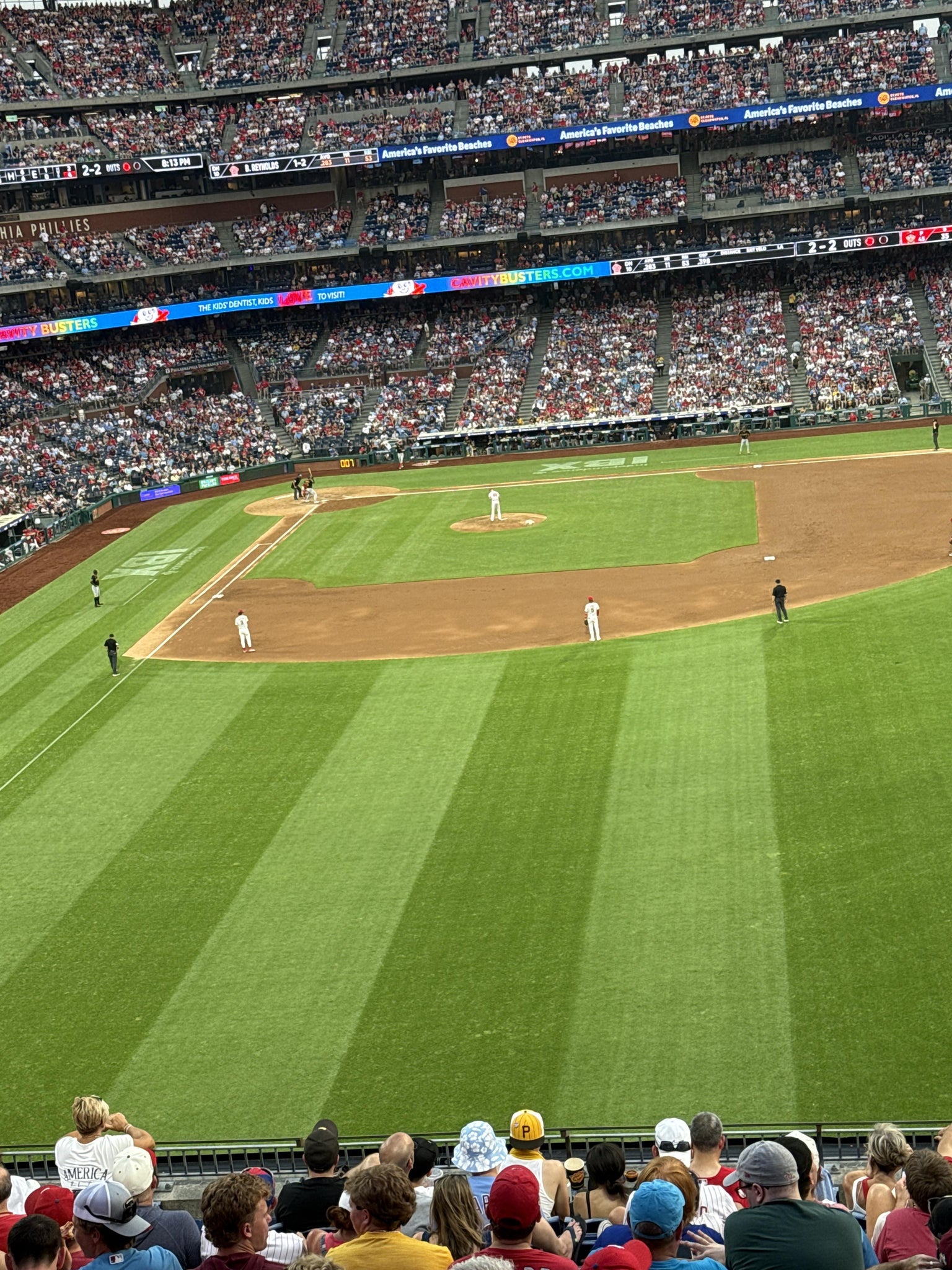 Real Fan View taken from Section 203 at Citizens Bank Park by Kathleen J