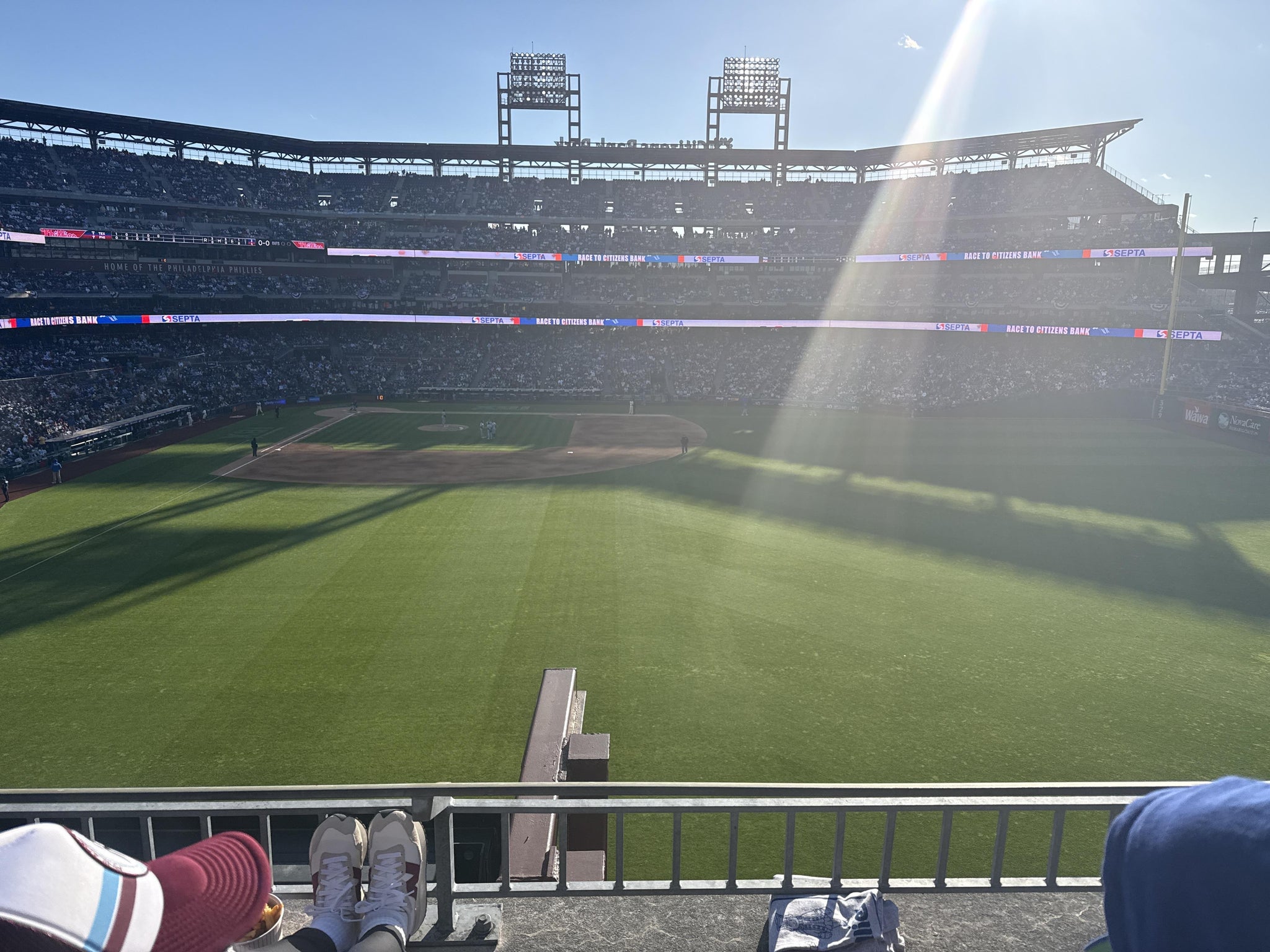 Real Fan View taken from Section 203 at Citizens Bank Park by Nicole M