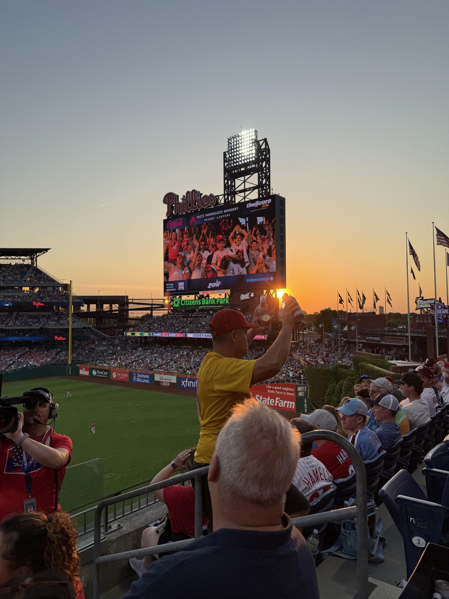 Real Fan View taken from Section 203 at Citizens Bank Park by Jennifer P
