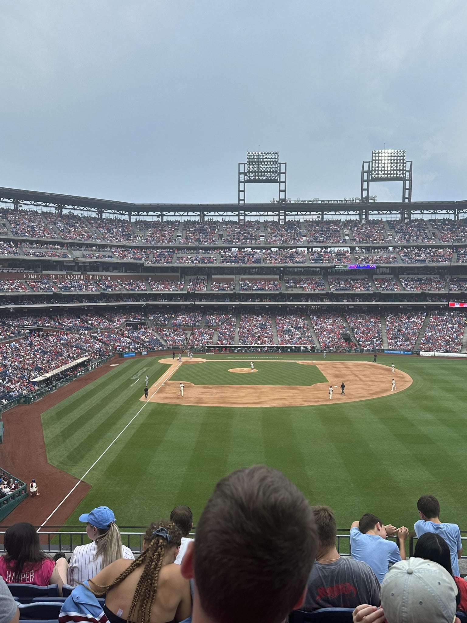 Real Fan View taken from Section 204 at Citizens Bank Park by Nick F