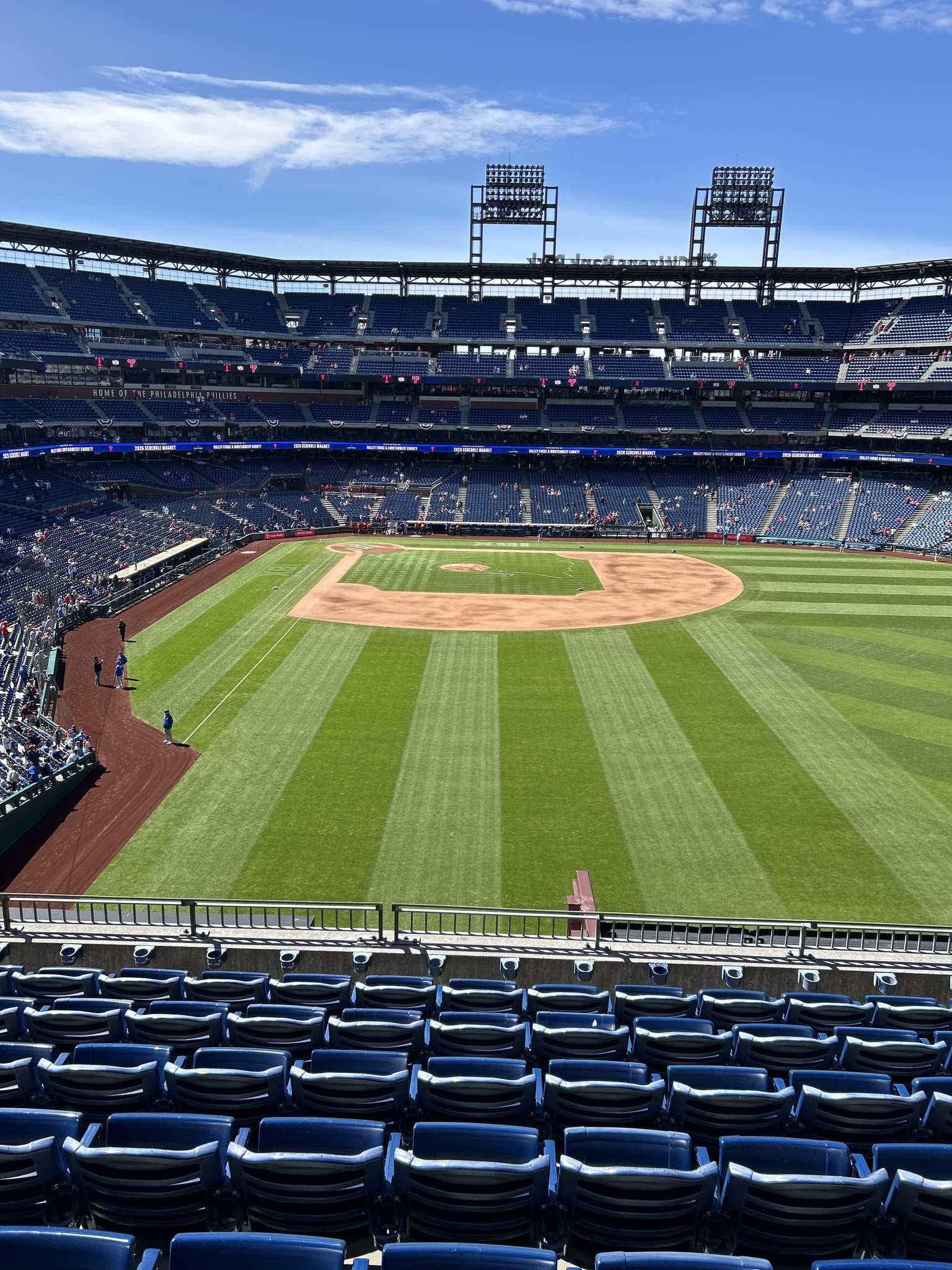Real Fan View taken from Section 204 at Citizens Bank Park by Mike K