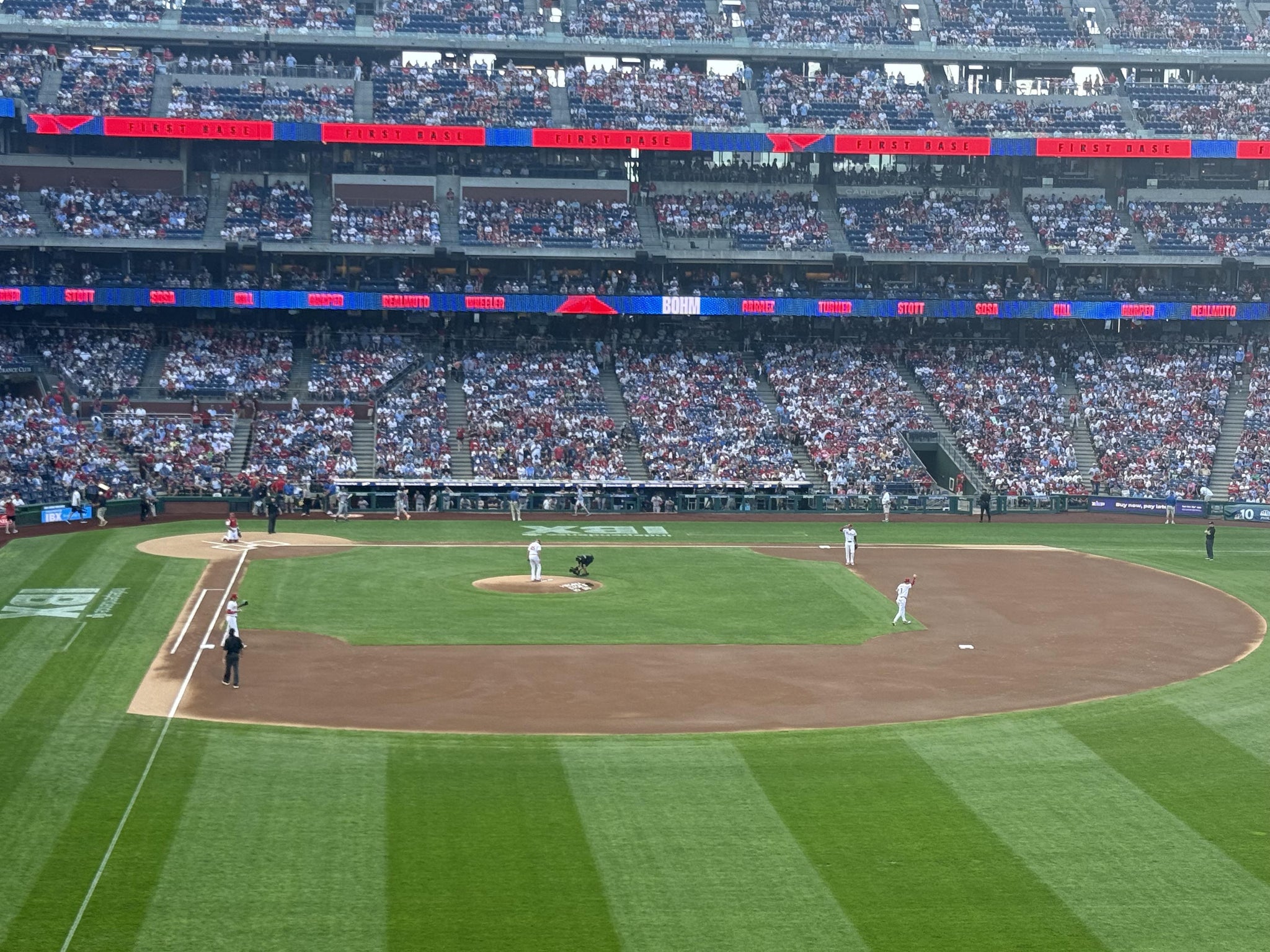 Real Fan View taken from Section 205 at Citizens Bank Park by Sharon W