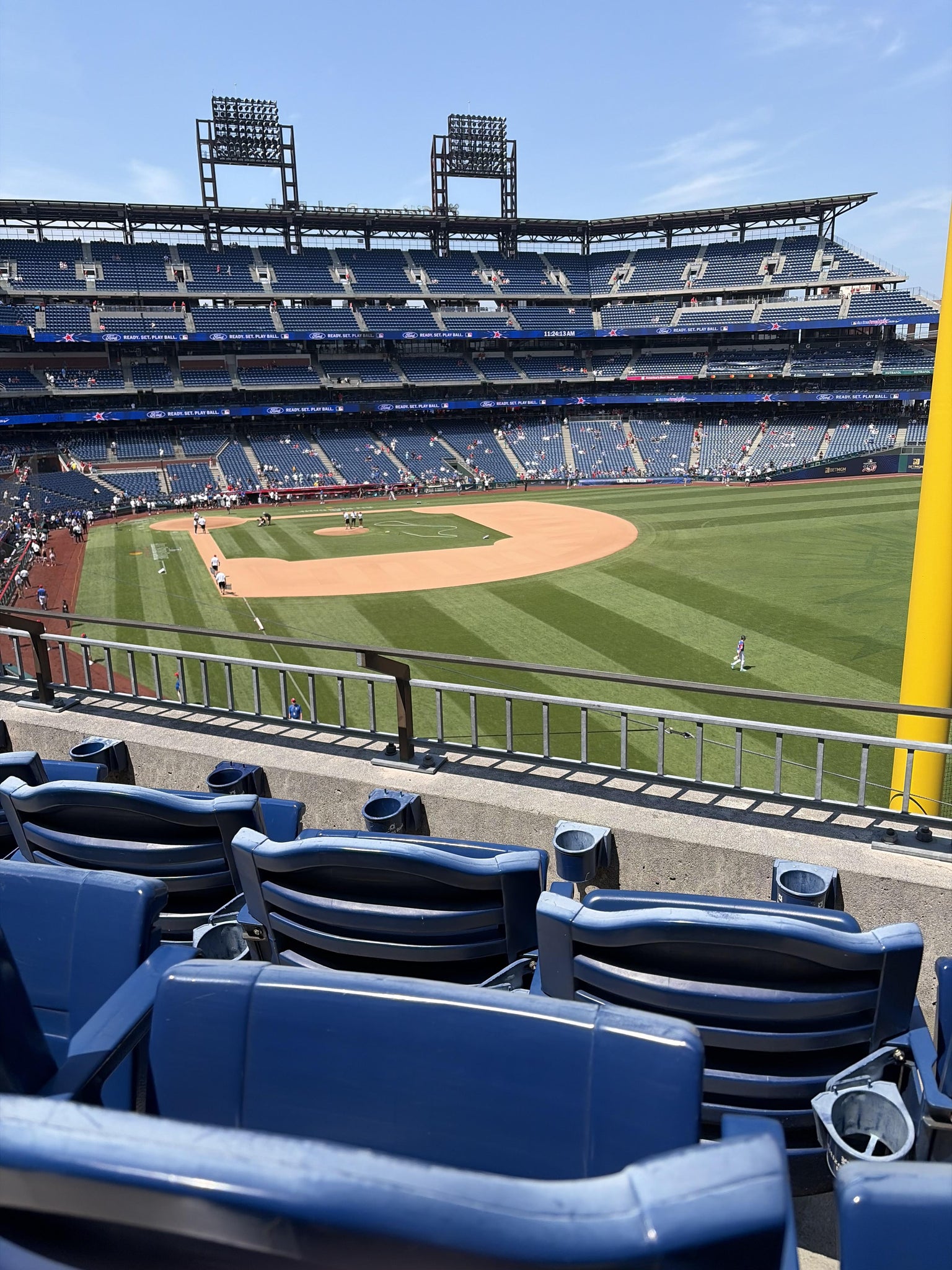 Real Fan View taken from Section 206 at Citizens Bank Park by Dom H