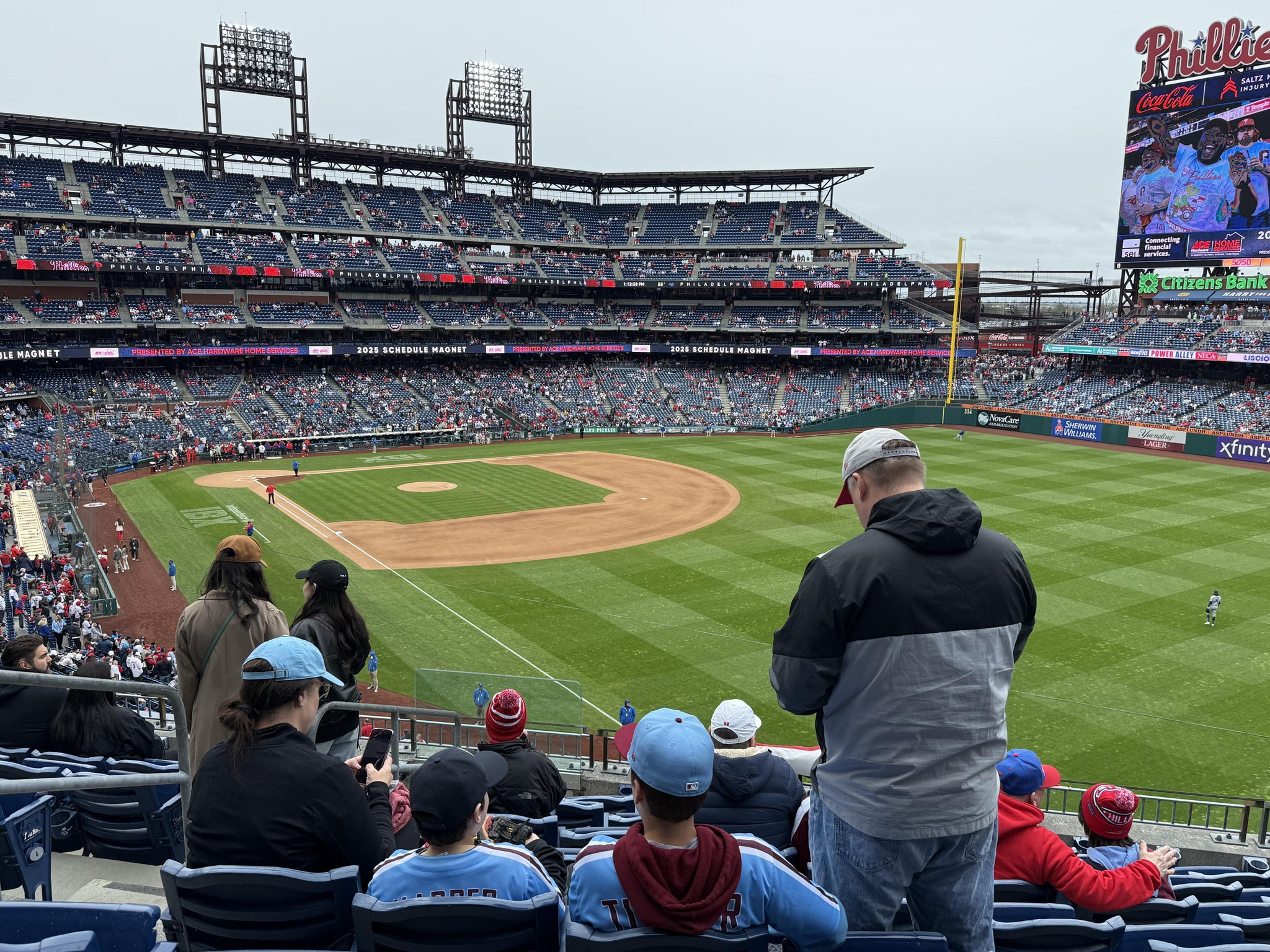 Real Fan View taken from Section 207 at Citizens Bank Park by Jeffrey B