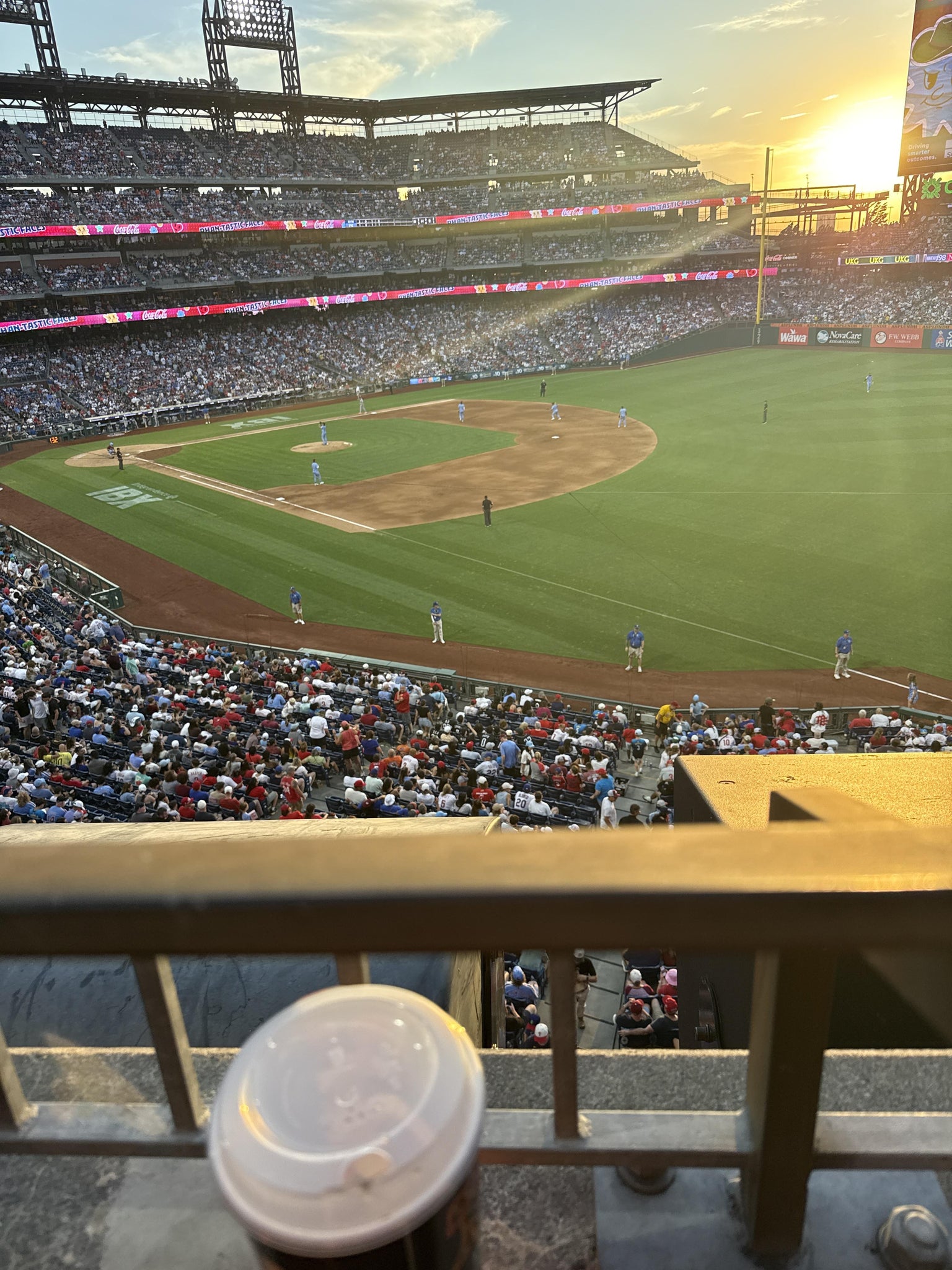 Real Fan View taken from Section 209 at Citizens Bank Park by Mike D