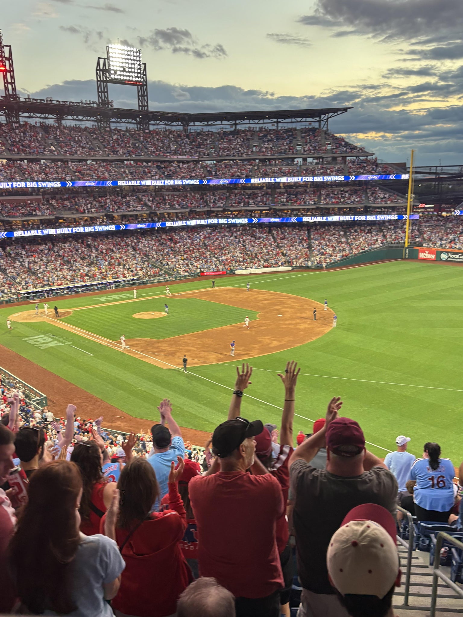 Real Fan View taken from Section 209 at Citizens Bank Park by Chad A