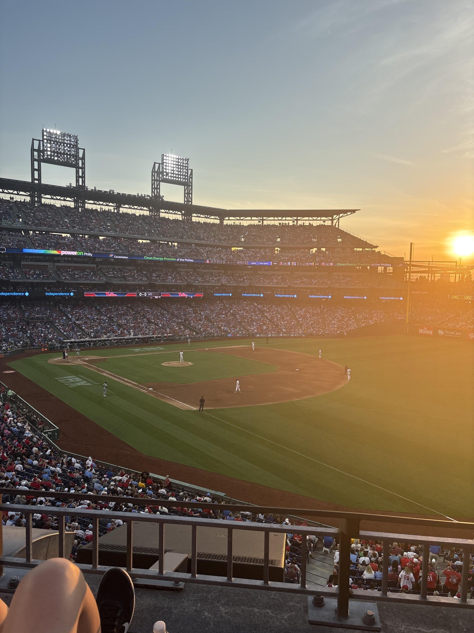 Real Fan View taken from Section 209 at Citizens Bank Park by Lauren S
