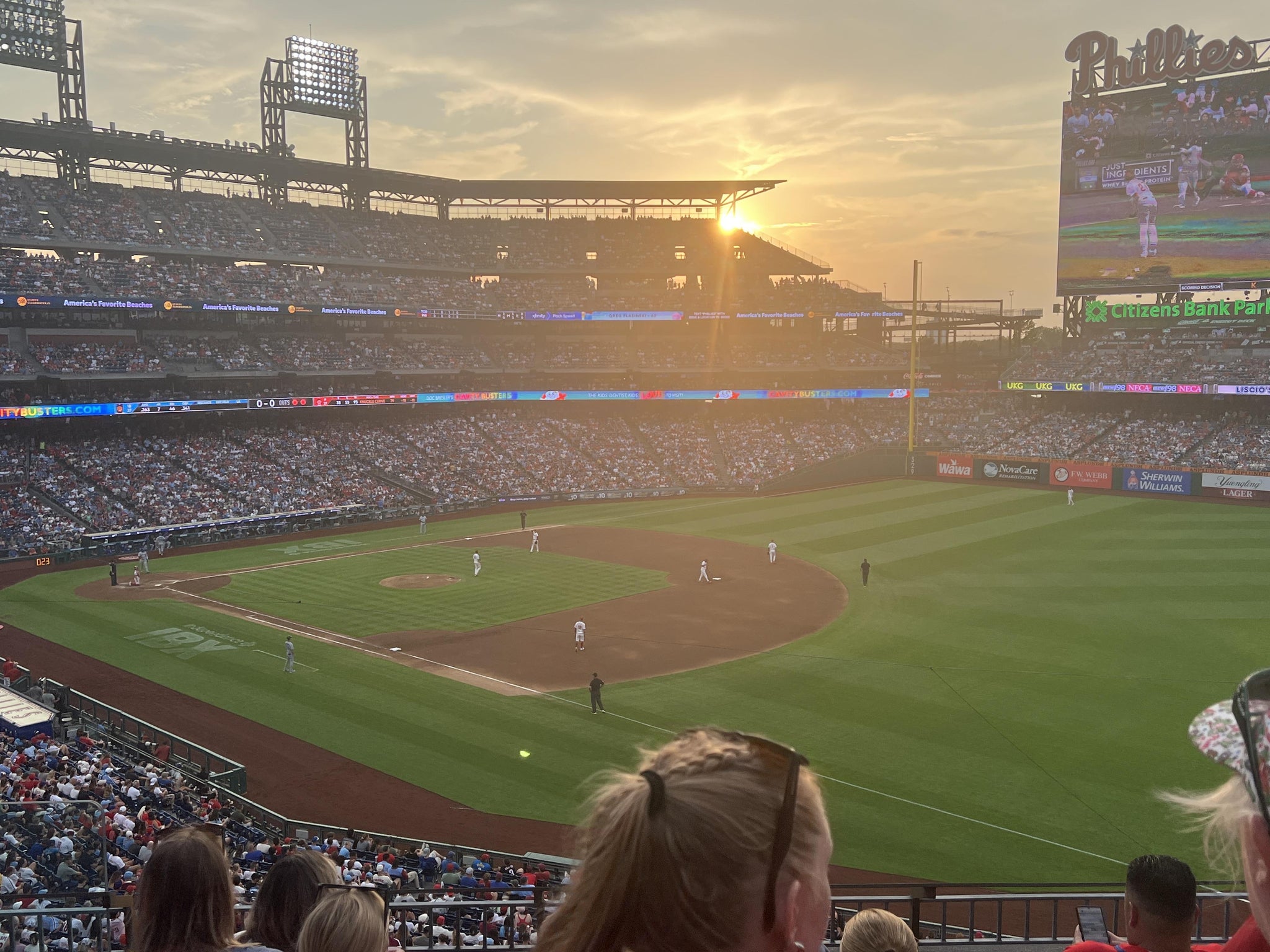 Real Fan View taken from Section 209 at Citizens Bank Park by Ilene F
