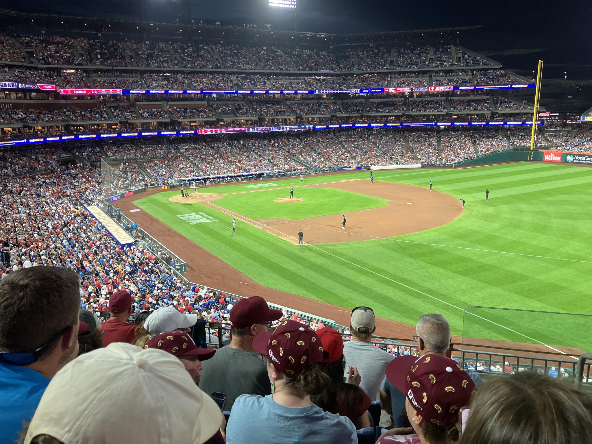 Real Fan View taken from Section 209 at Citizens Bank Park by Ken S