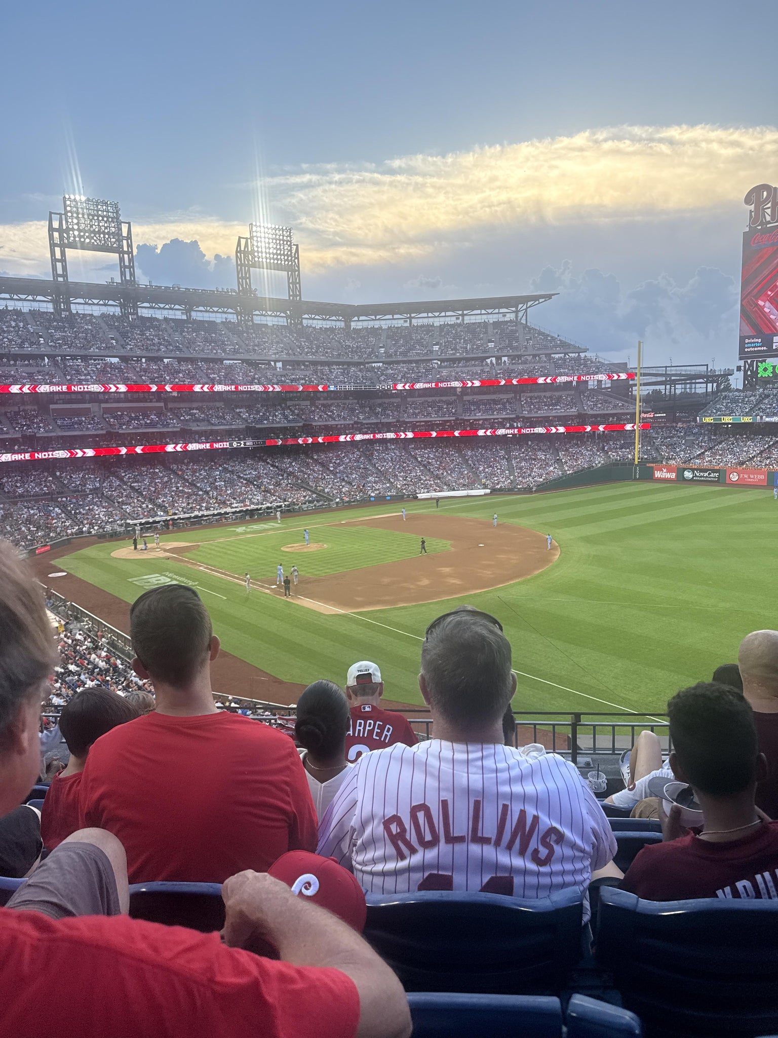 Real Fan View taken from Section 209 at Citizens Bank Park by Nicholas M