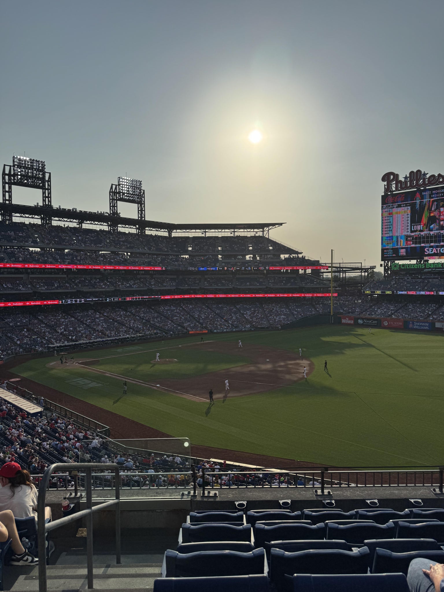 Real Fan View taken from Section 209 at Citizens Bank Park by Jaime A