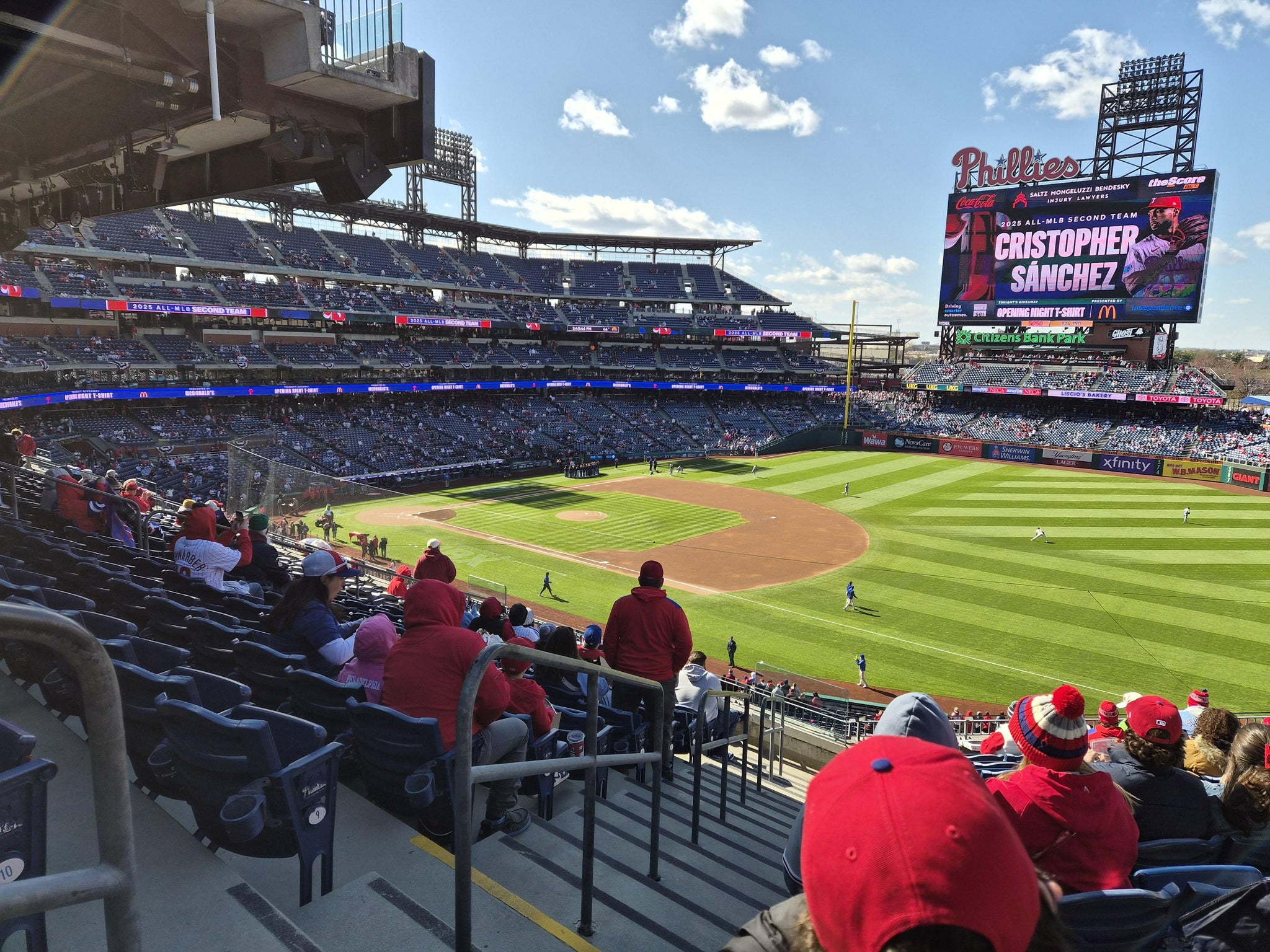 Real Fan View taken from Section 210 at Citizens Bank Park by Daniel B