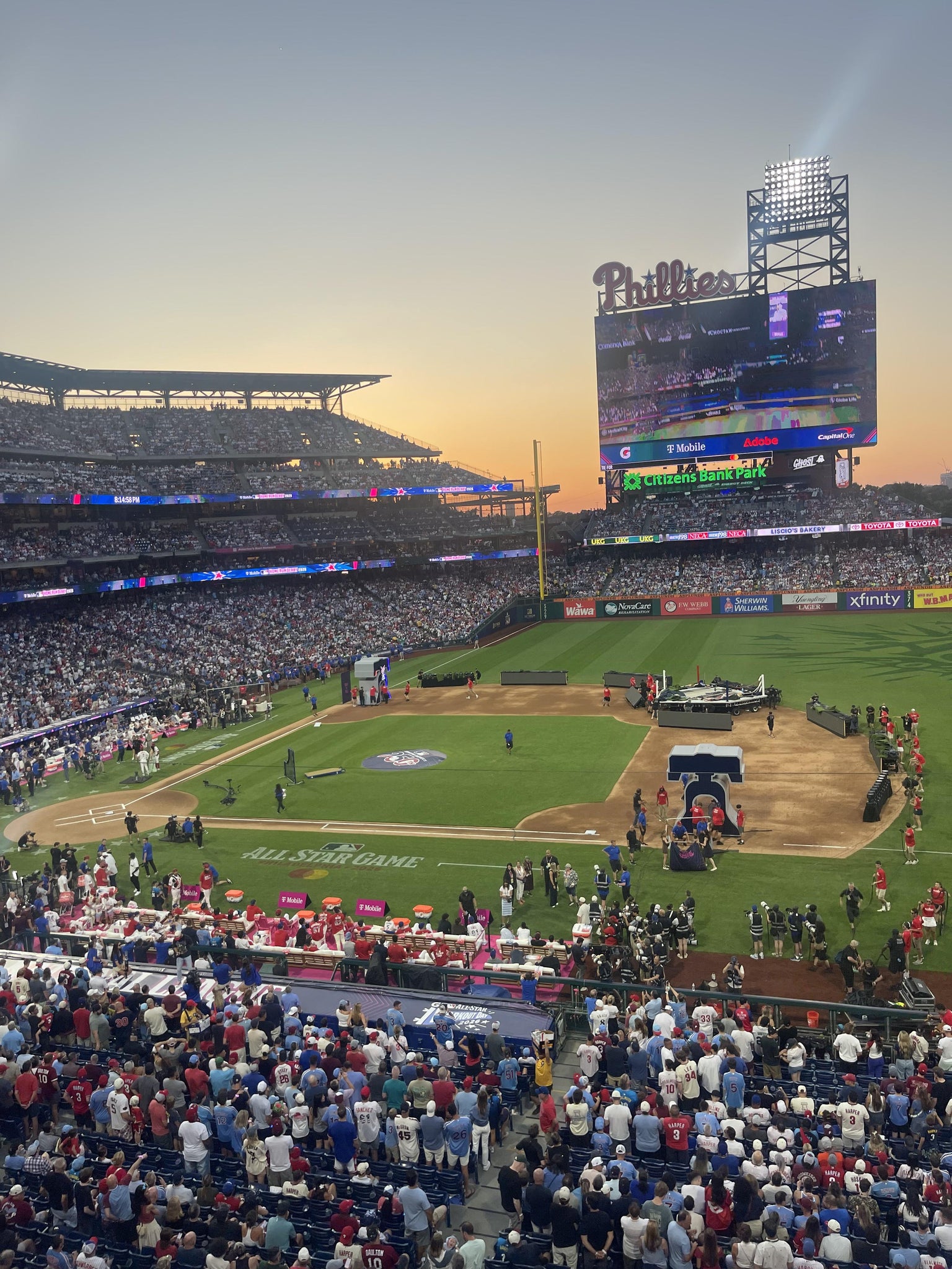 Real Fan View taken from Section 214 at Citizens Bank Park by Joe  F