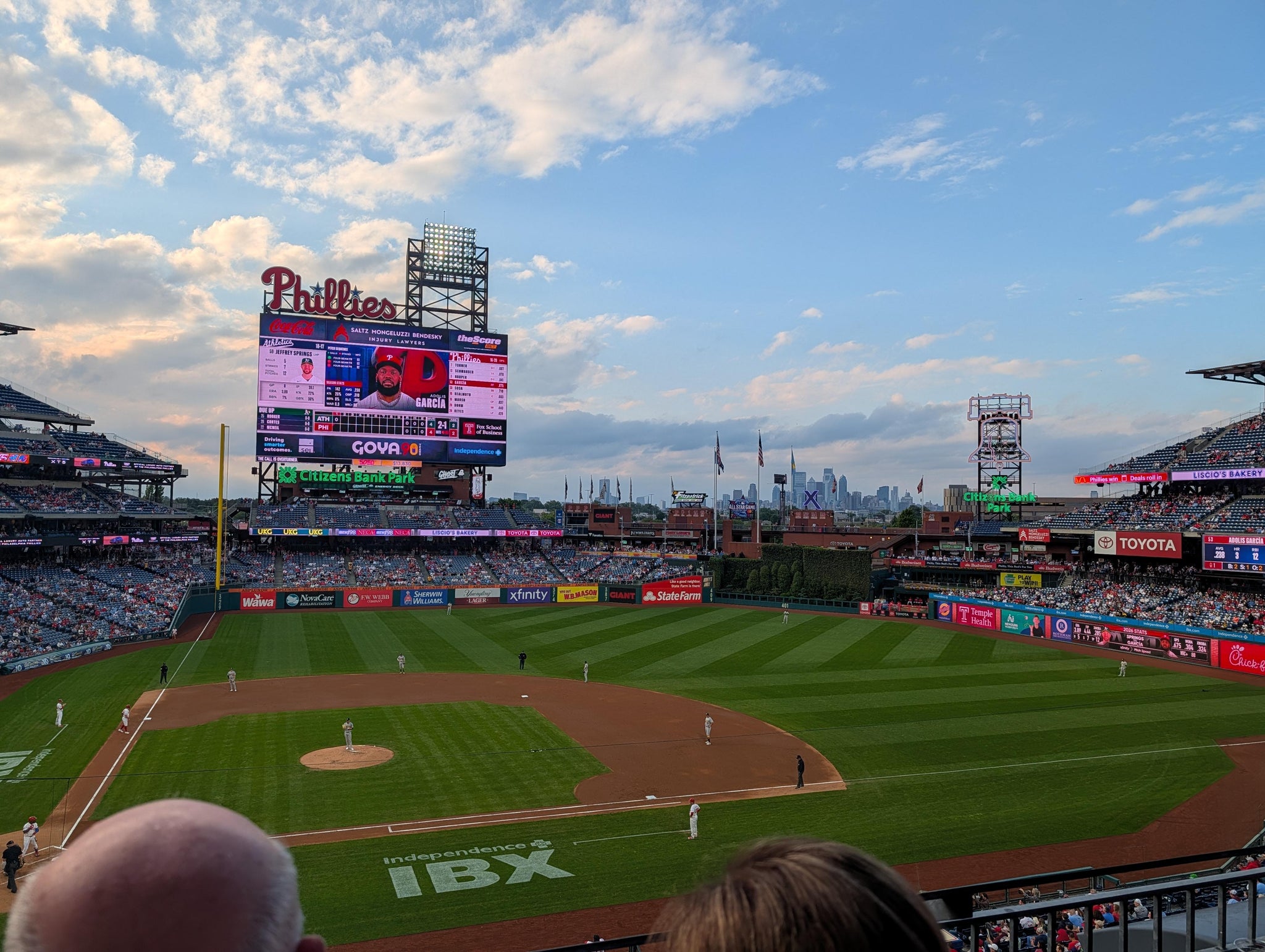 Vue réelle des fans prise de la Section 217 au site Citizens Bank Park par Kimberlee R