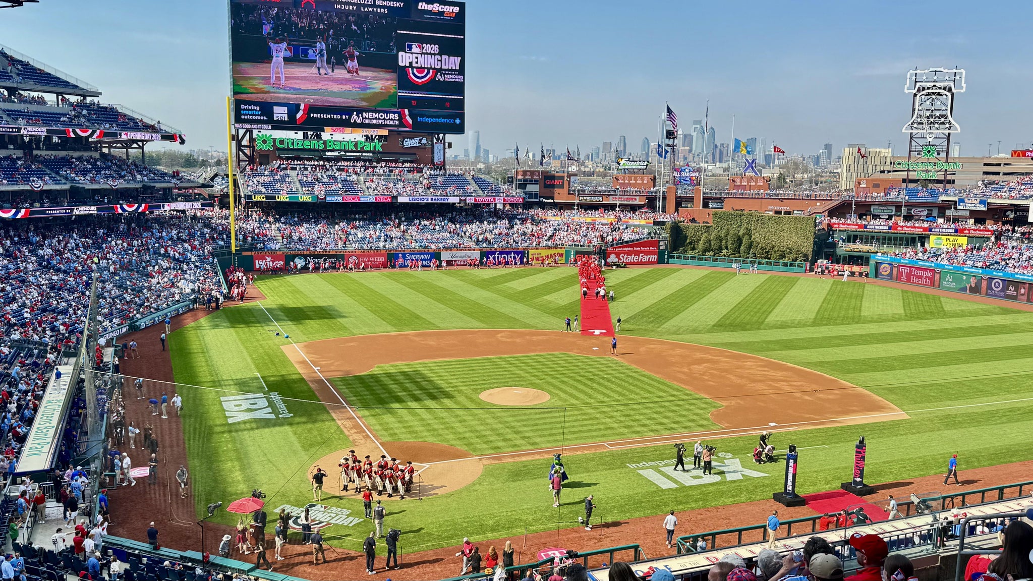 Real Fan View taken from Section 219 at Citizens Bank Park by Brian R
