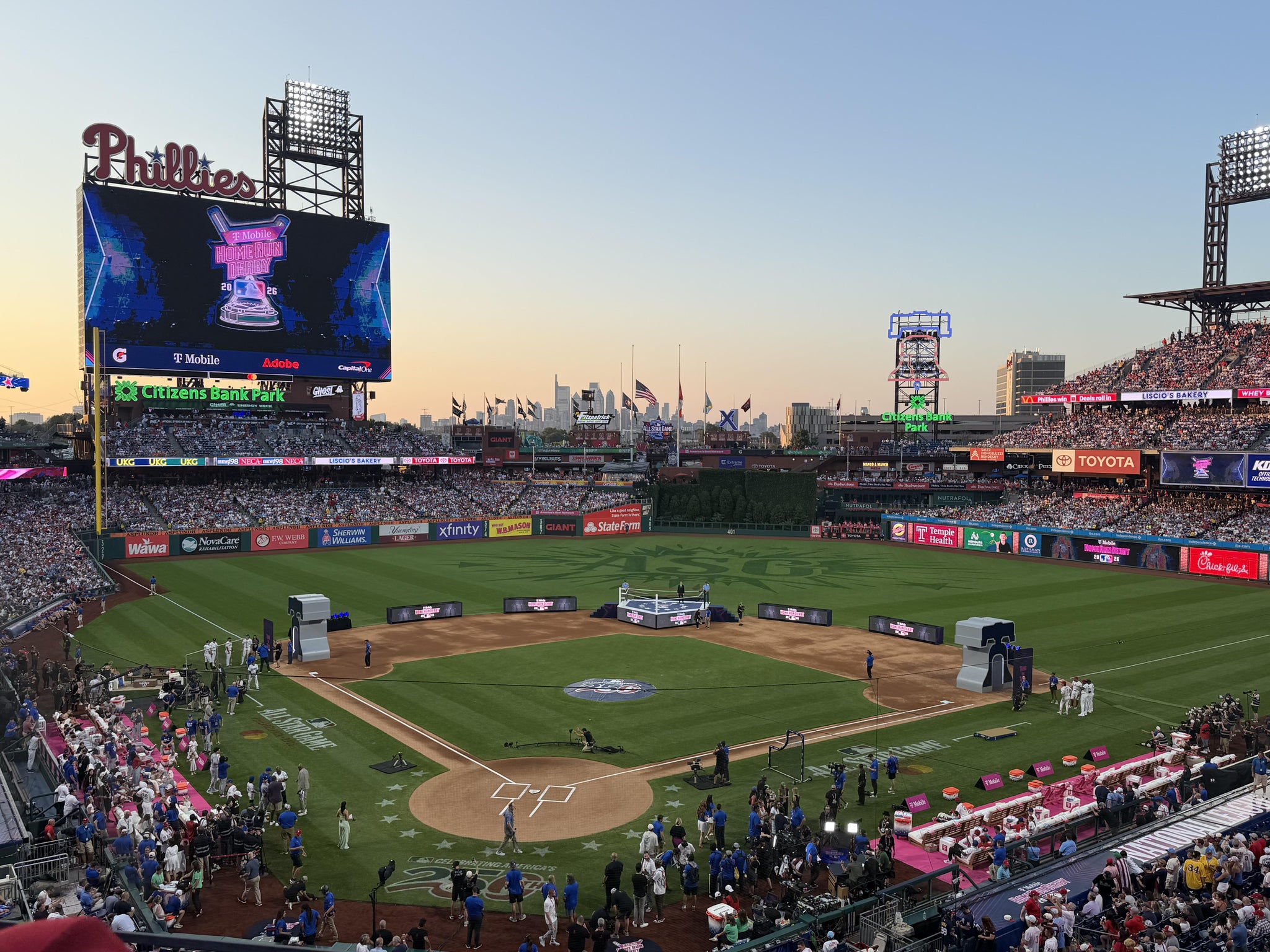 Real Fan View taken from Section 221 at Citizens Bank Park by Derrick A