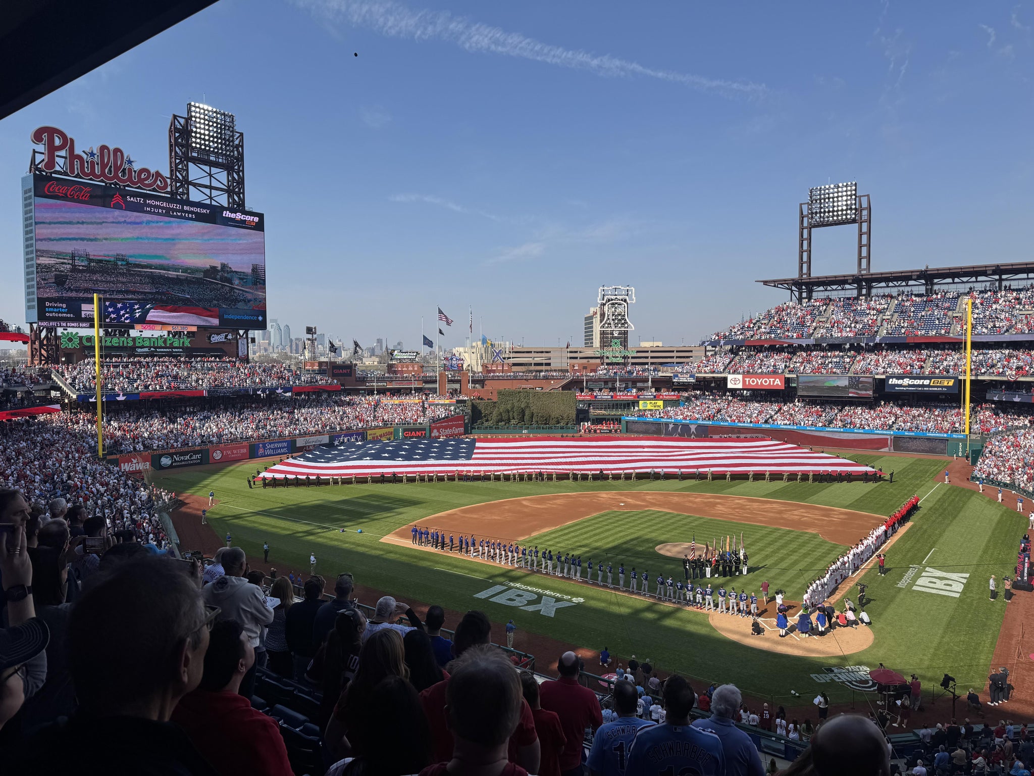 Real Fan View taken from Section 225 at Citizens Bank Park by Joel B
