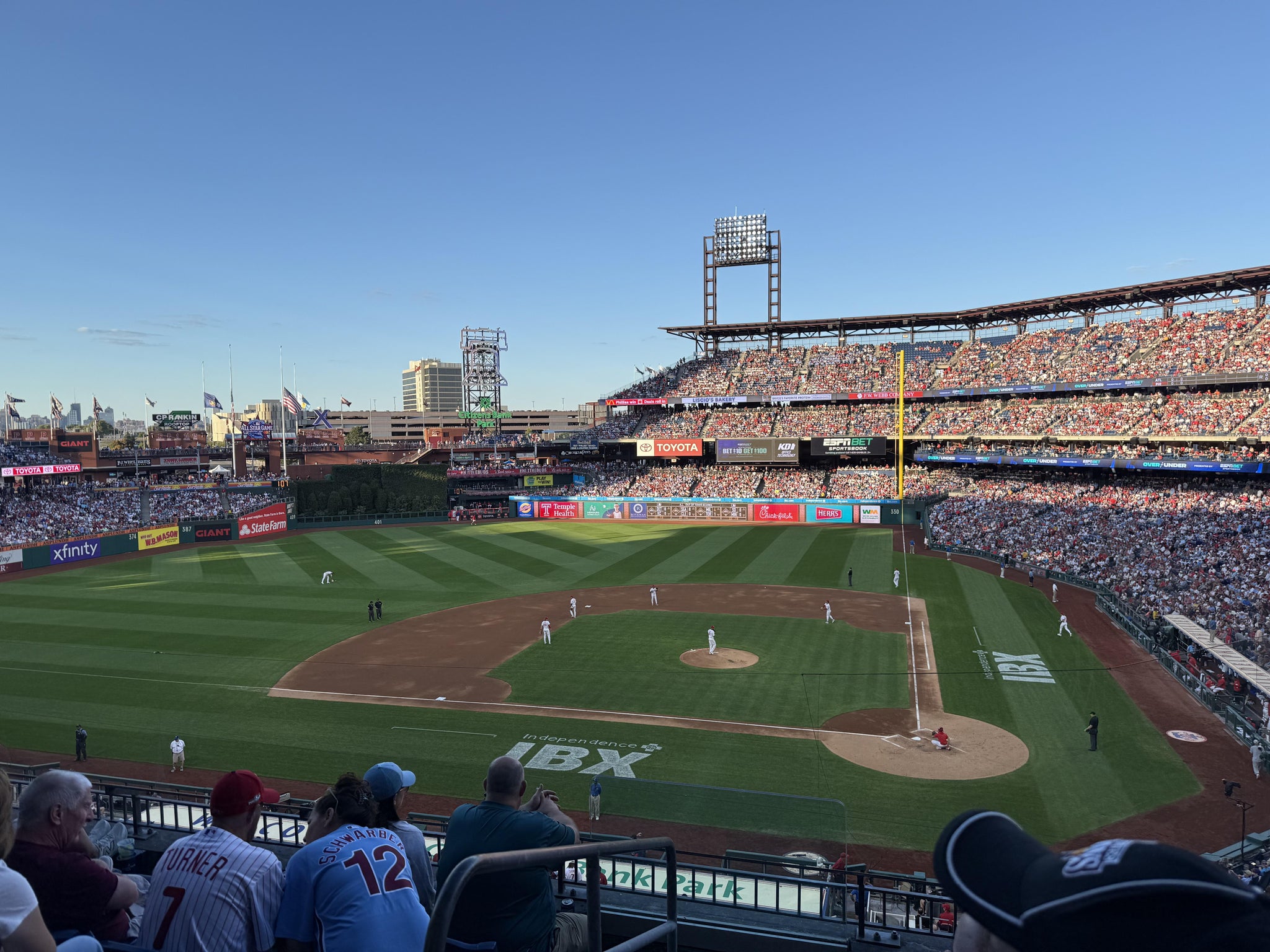 Real Fan View taken from Section 226 at Citizens Bank Park by Edward A
