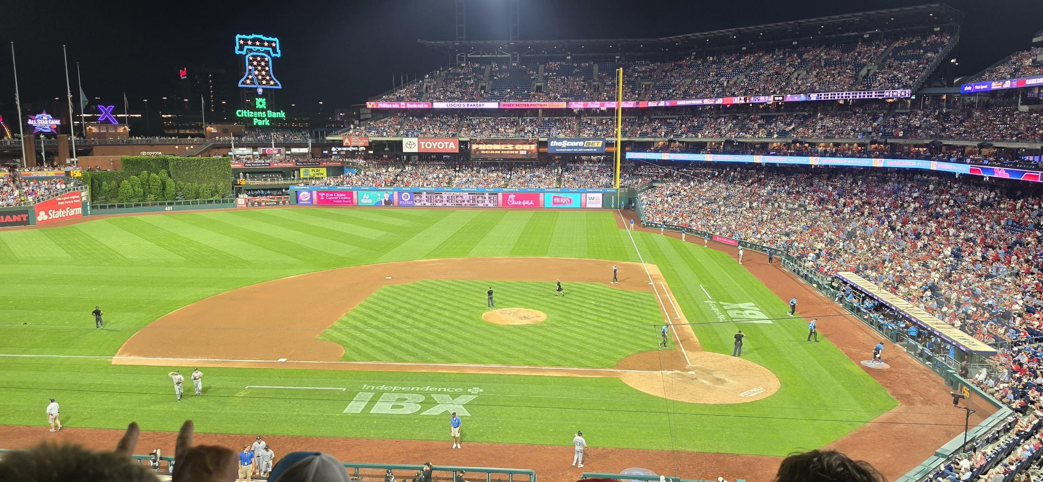 Real Fan View taken from Section 227 at Citizens Bank Park by Anton G