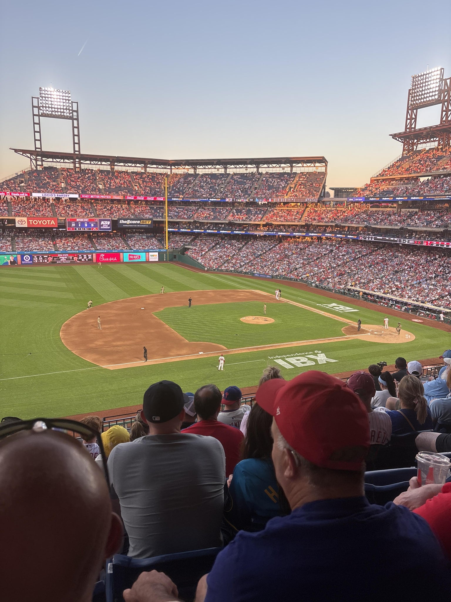Real Fan View taken from Section 230 at Citizens Bank Park by James S