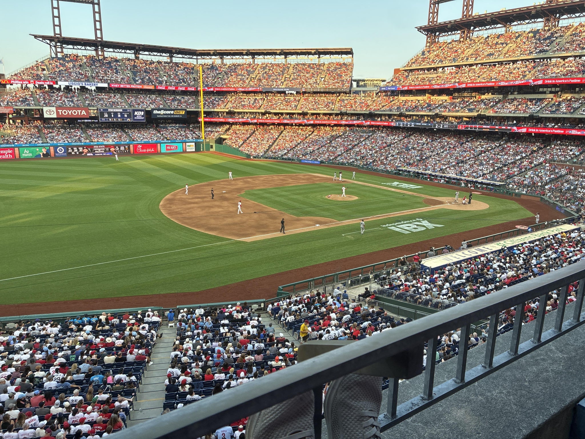 Real Fan View taken from Section 232 at Citizens Bank Park by Dwaine W