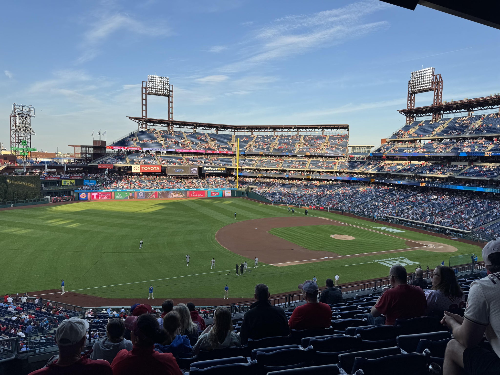 Real Fan View taken from Section 232 at Citizens Bank Park by Christopher R