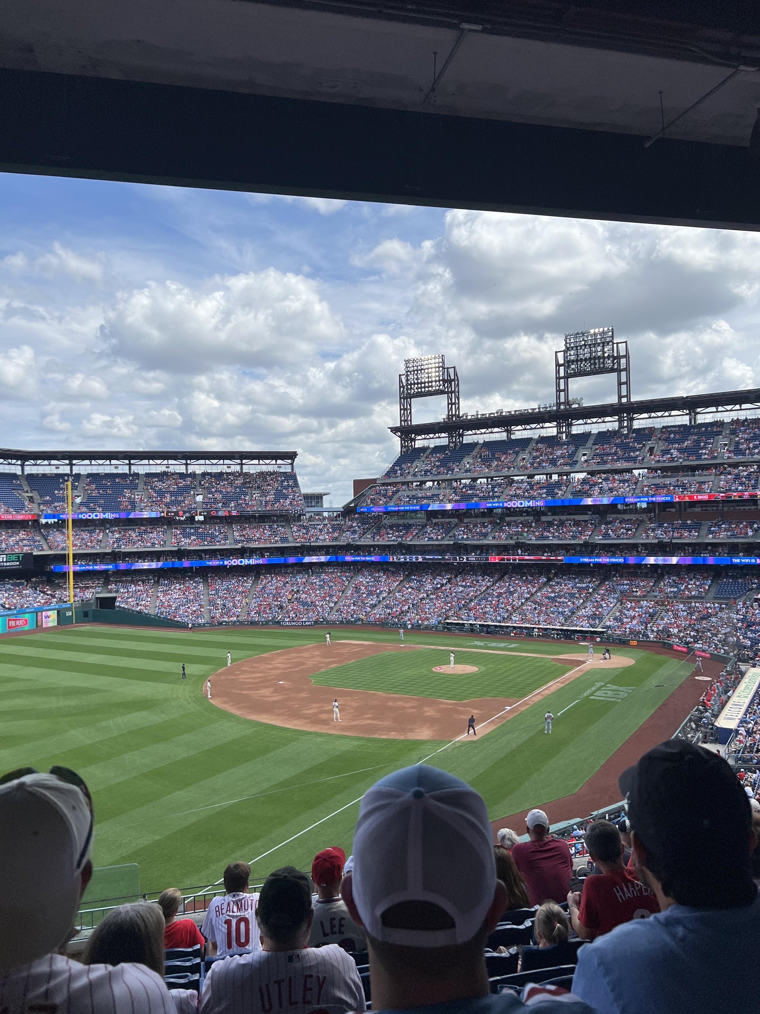 Real Fan View taken from Section 235 at Citizens Bank Park by Brenna T