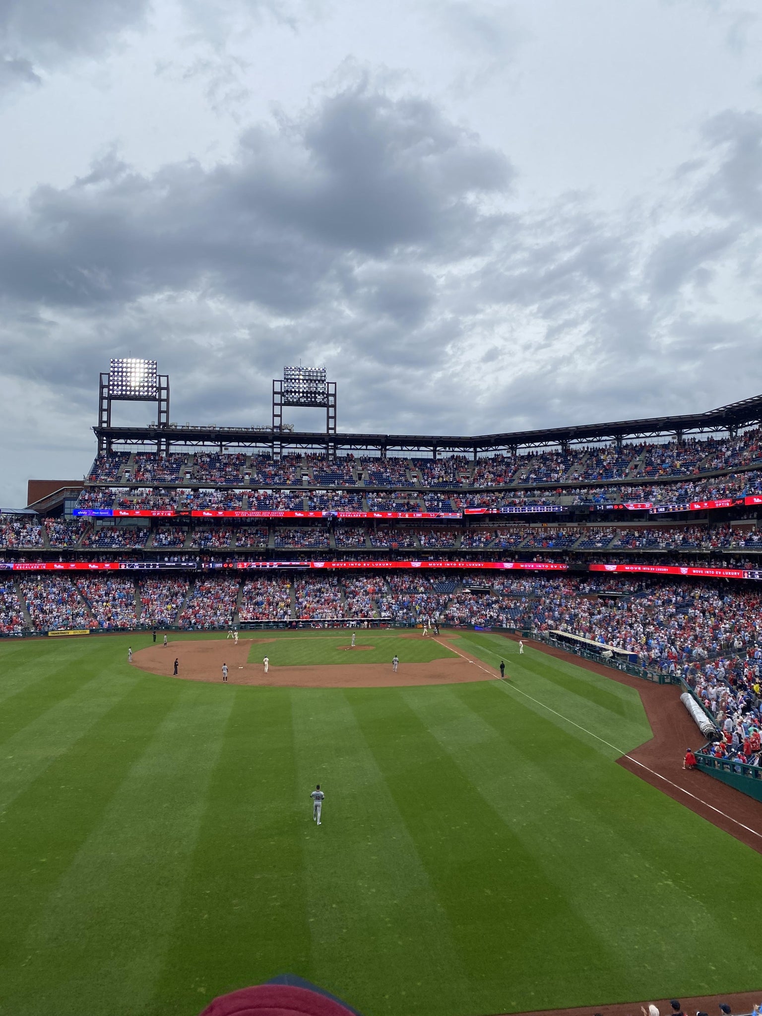 Real Fan View taken from Section 242 at Citizens Bank Park by Leon C