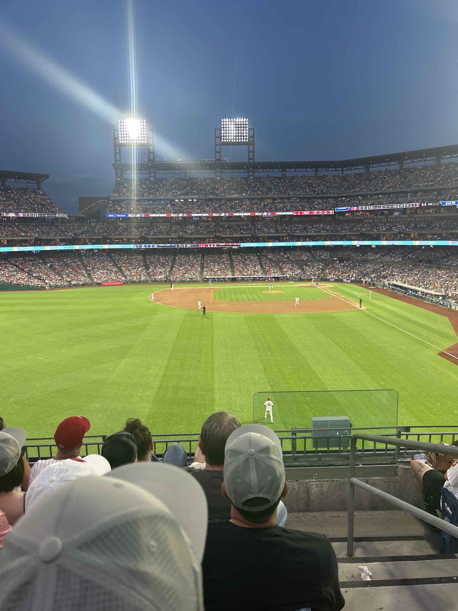 Real Fan View taken from Section 243 at Citizens Bank Park by Robert C
