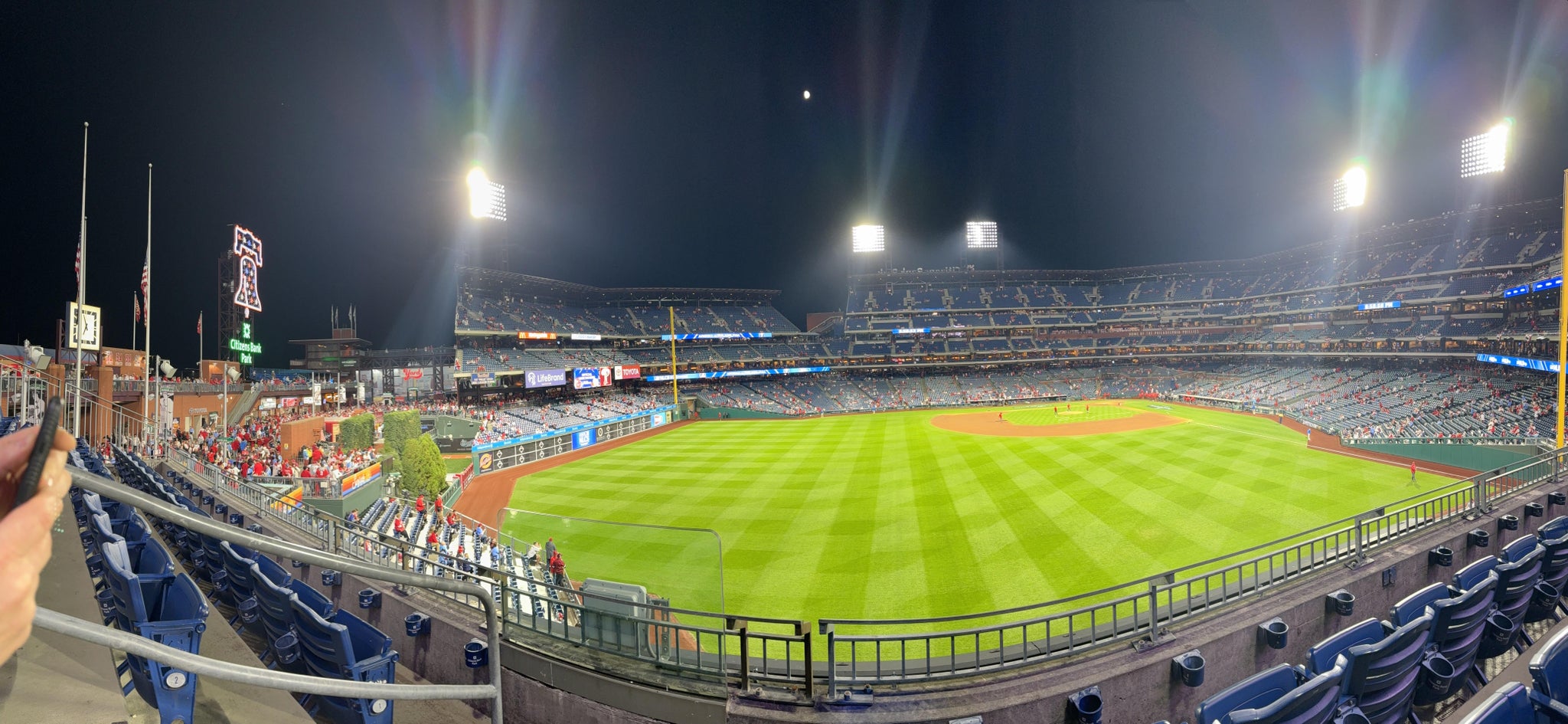 Real Fan View taken from Section 245 at Citizens Bank Park by Joseph P