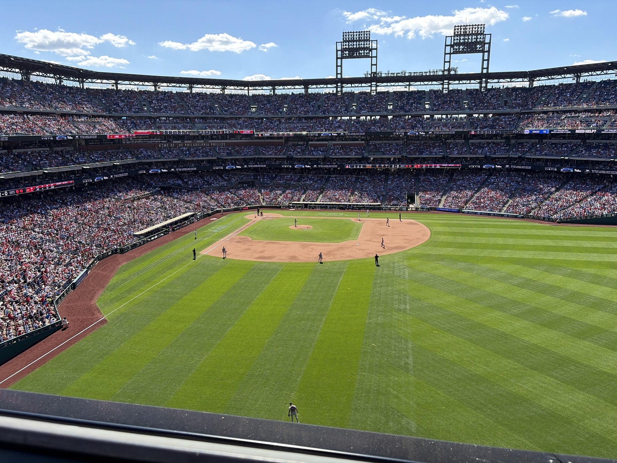 Real Fan View taken from Section 302 at Citizens Bank Park by Jennifer S