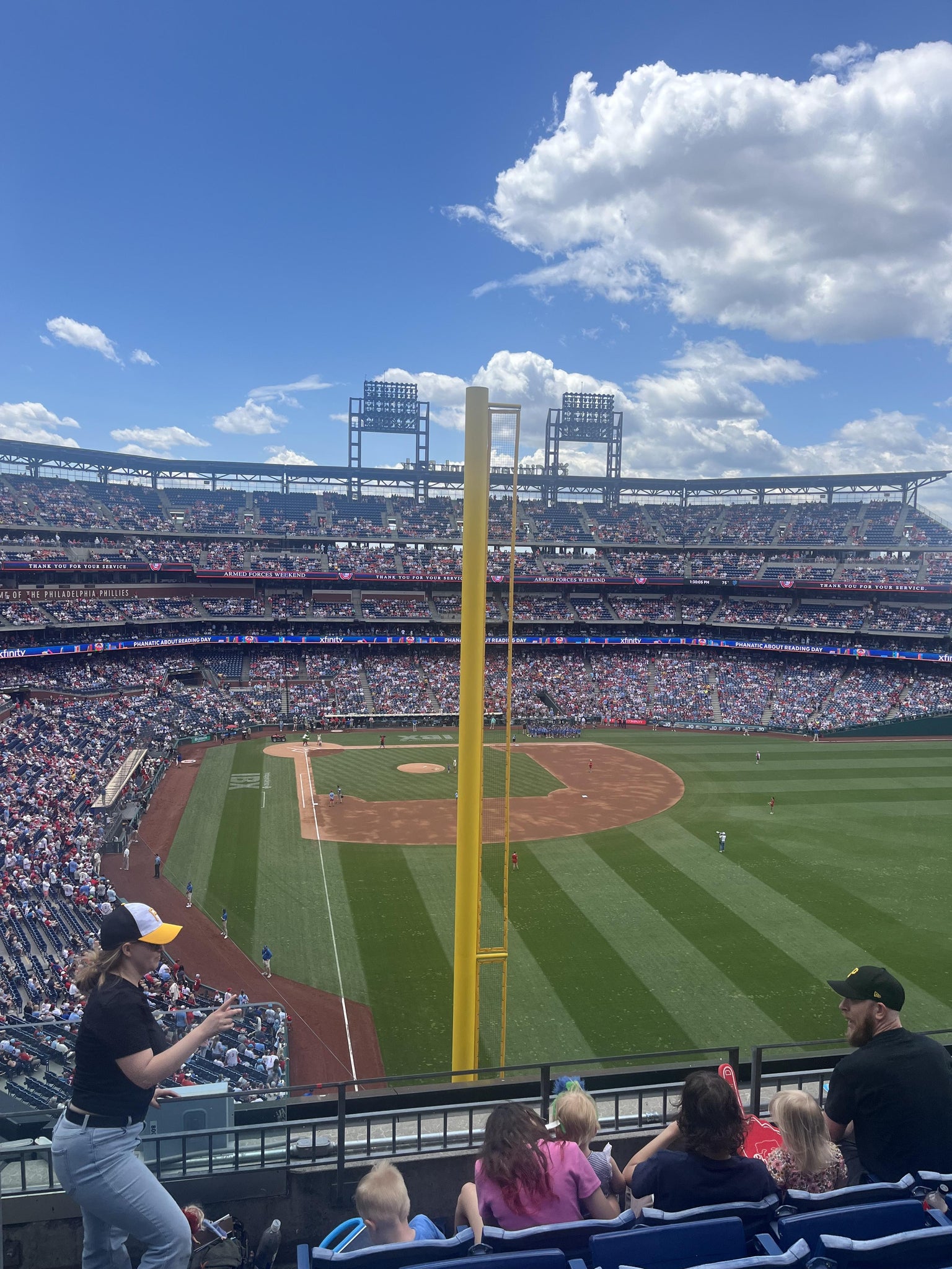 Real Fan View taken from Section 305 at Citizens Bank Park by Jadon H
