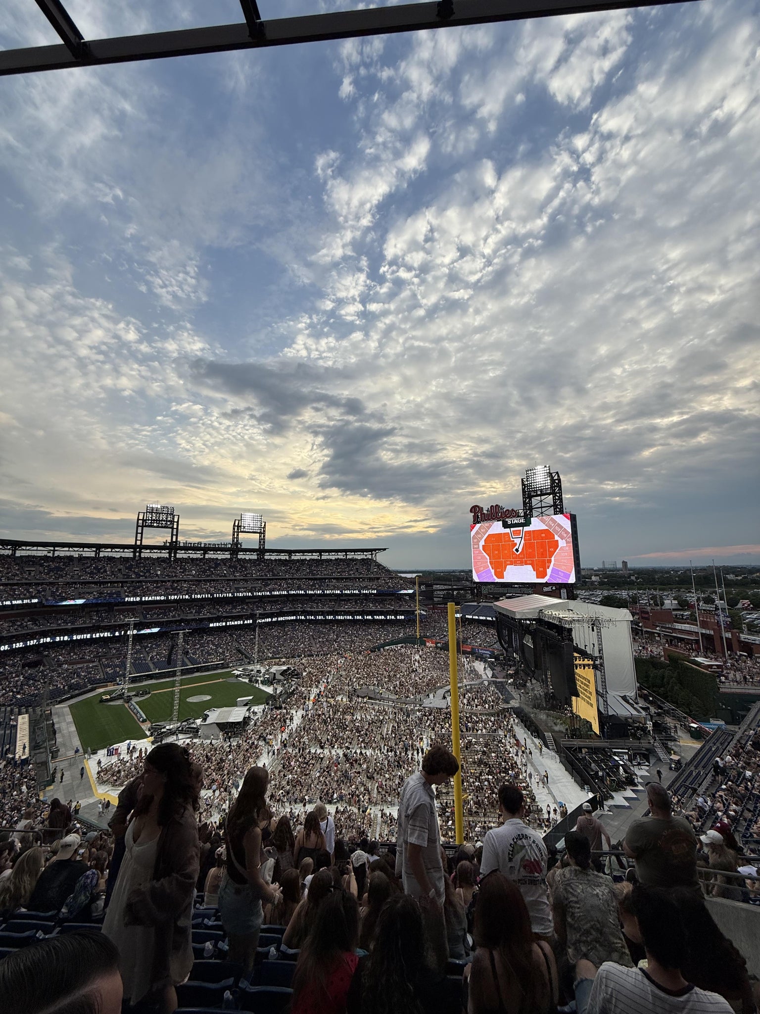 Real Fan View taken from Section 307 at Citizens Bank Park by Anonymous User