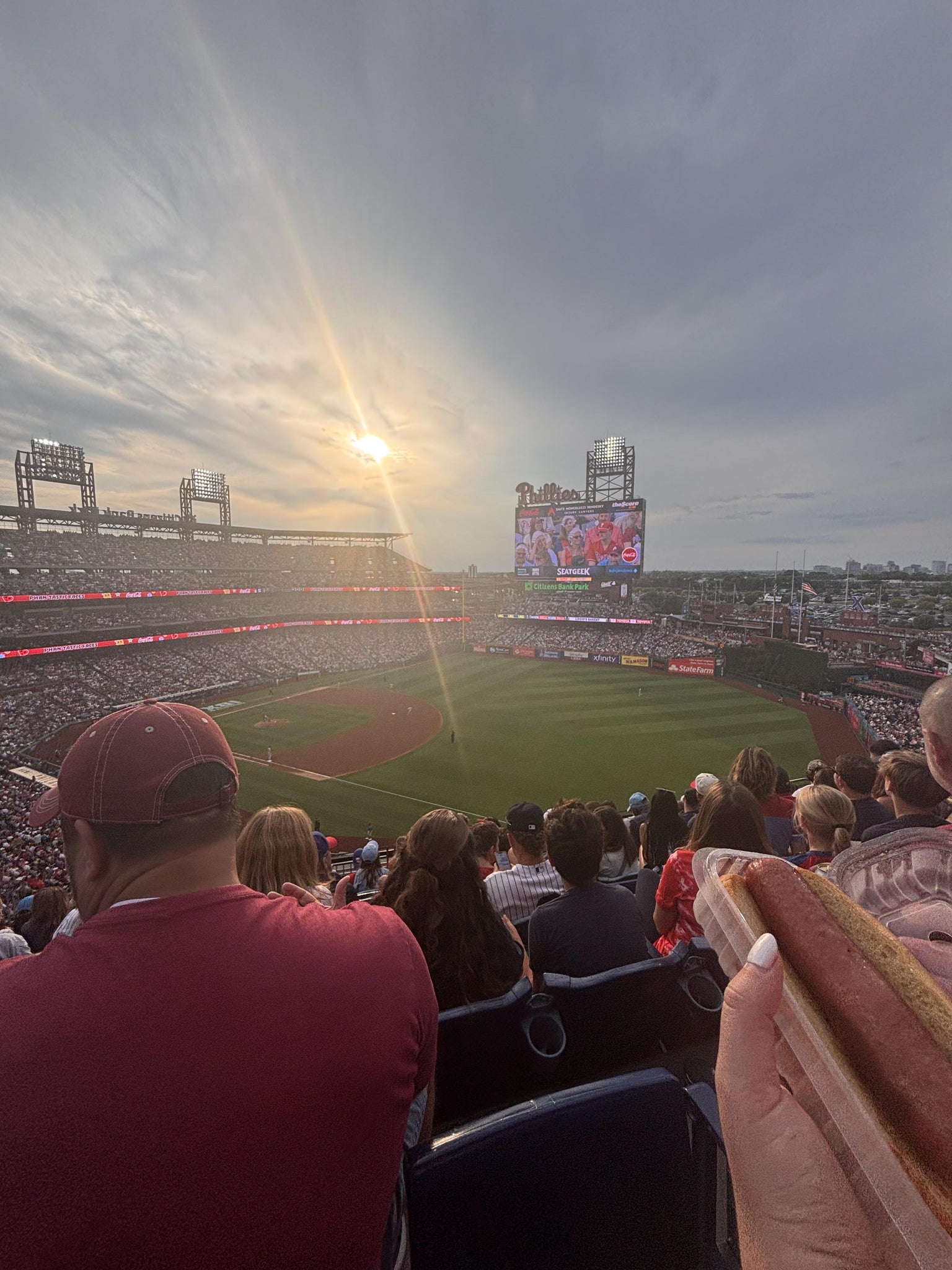 Real Fan View taken from Section 310 at Citizens Bank Park by Kylah P