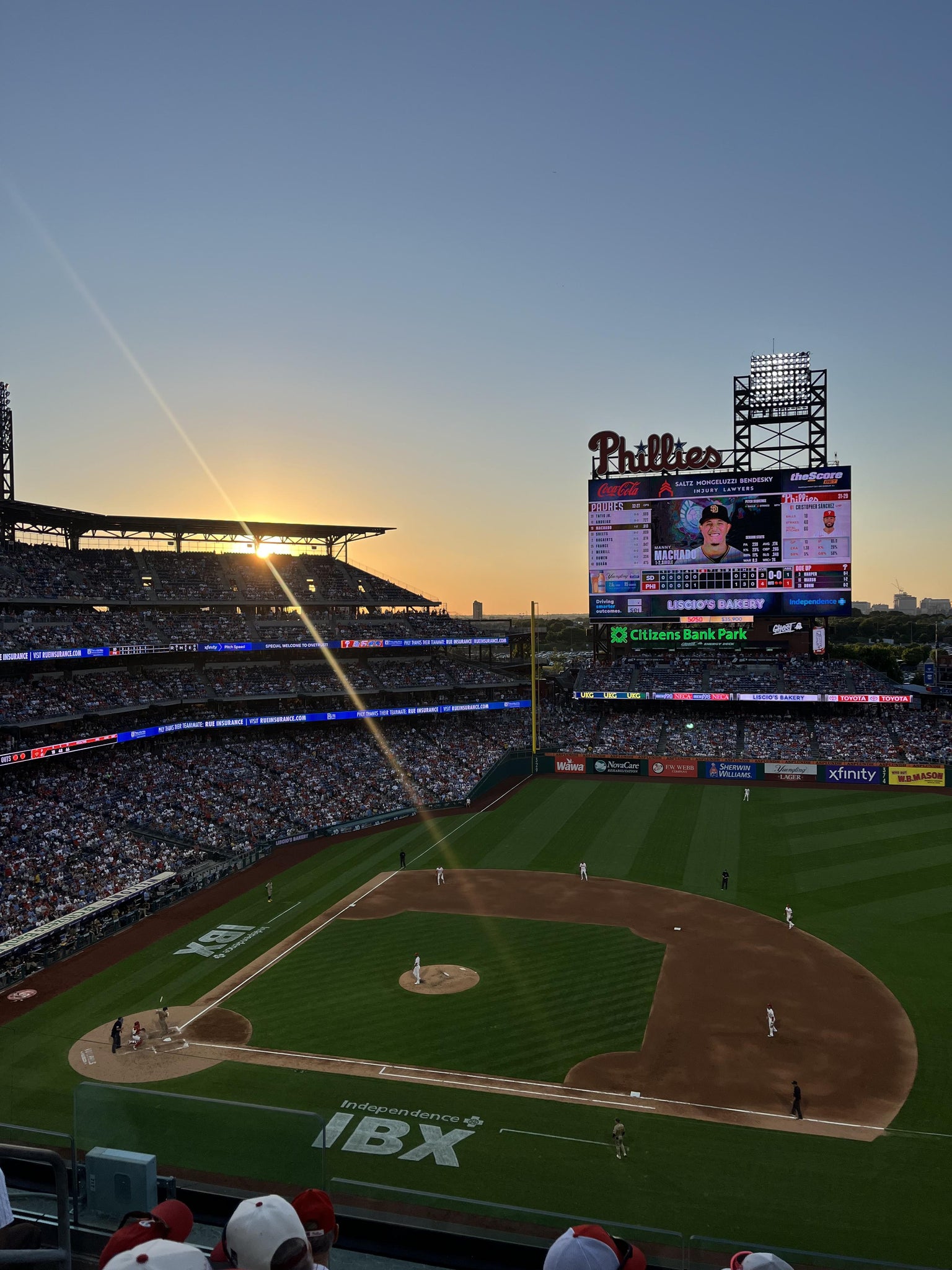 Real Fan View taken from Section 314 at Citizens Bank Park by Jinah K