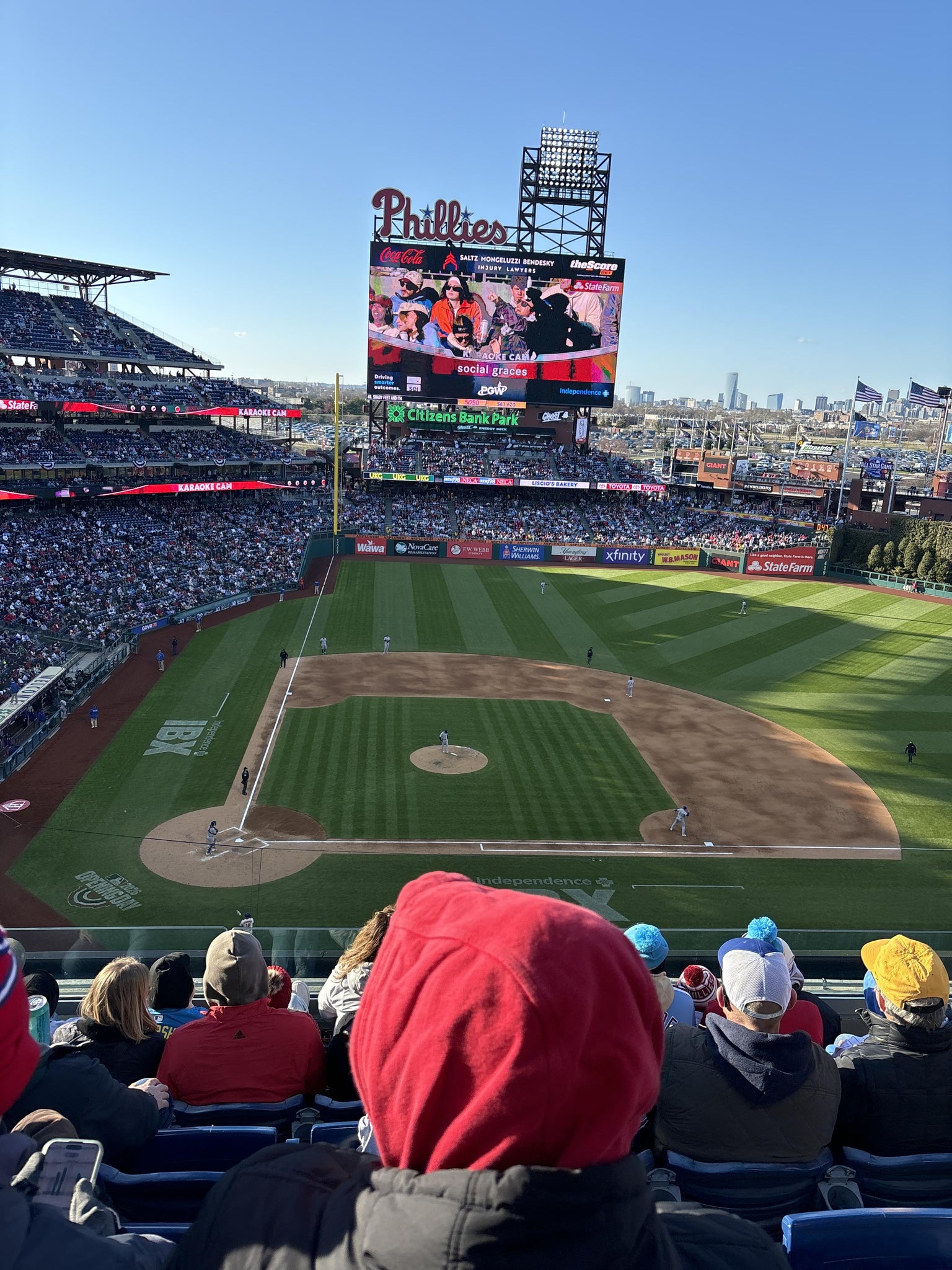 Real Fan View taken from Section 316 at Citizens Bank Park by Kiara A