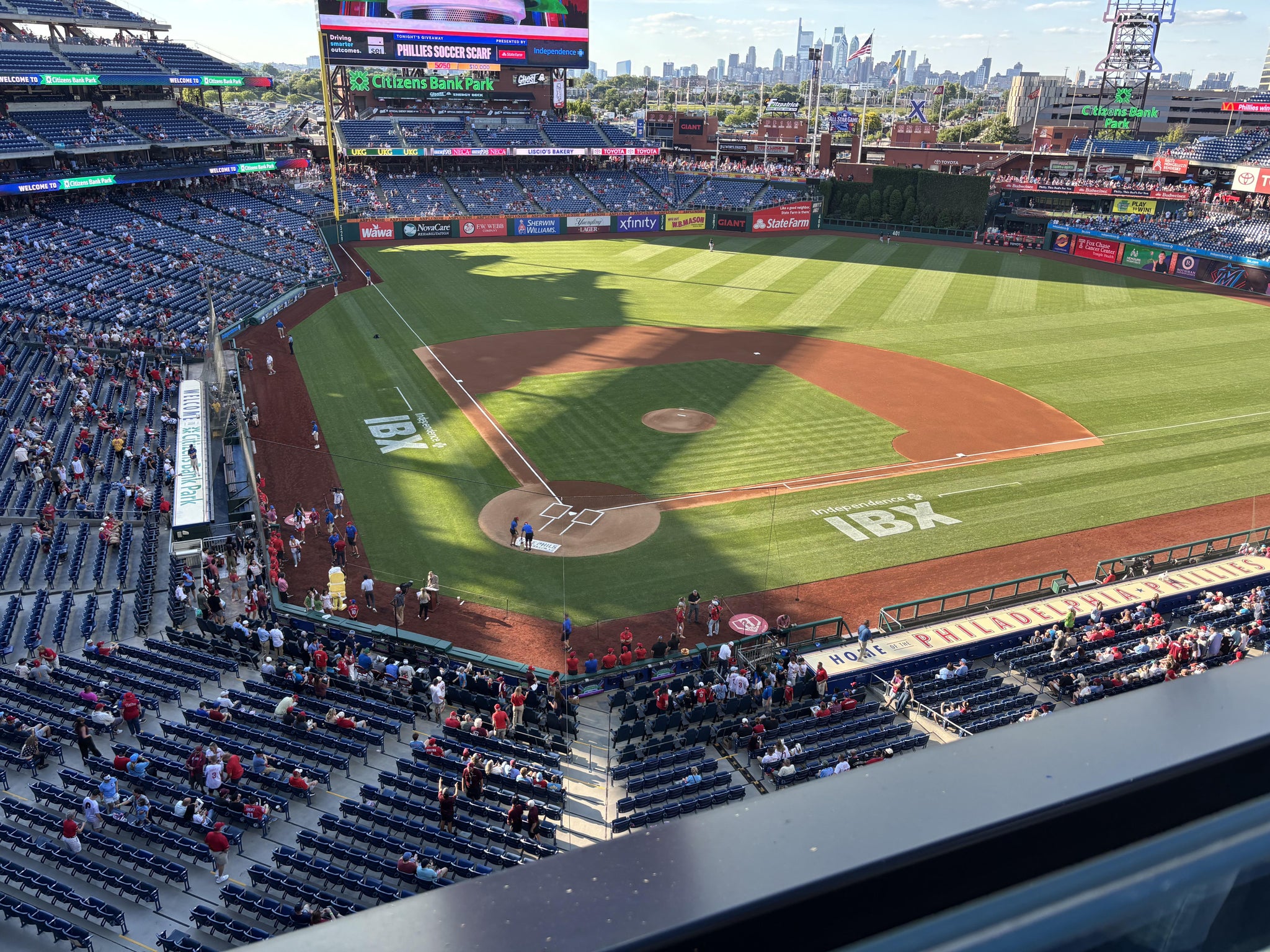 Real Fan View taken from Section 318 at Citizens Bank Park by Anastasia W