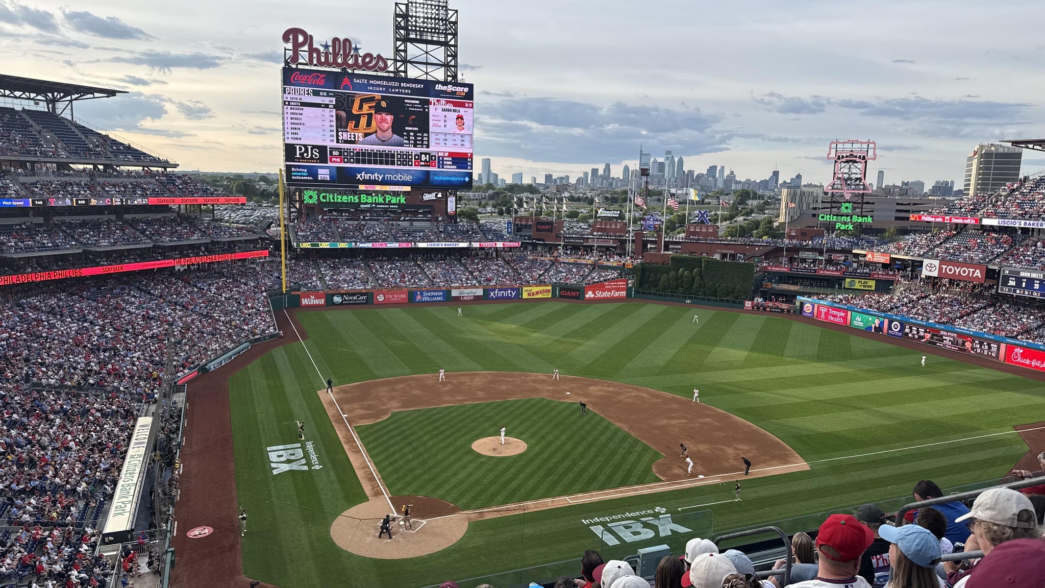 Real Fan View taken from Section 318 at Citizens Bank Park by Ben H