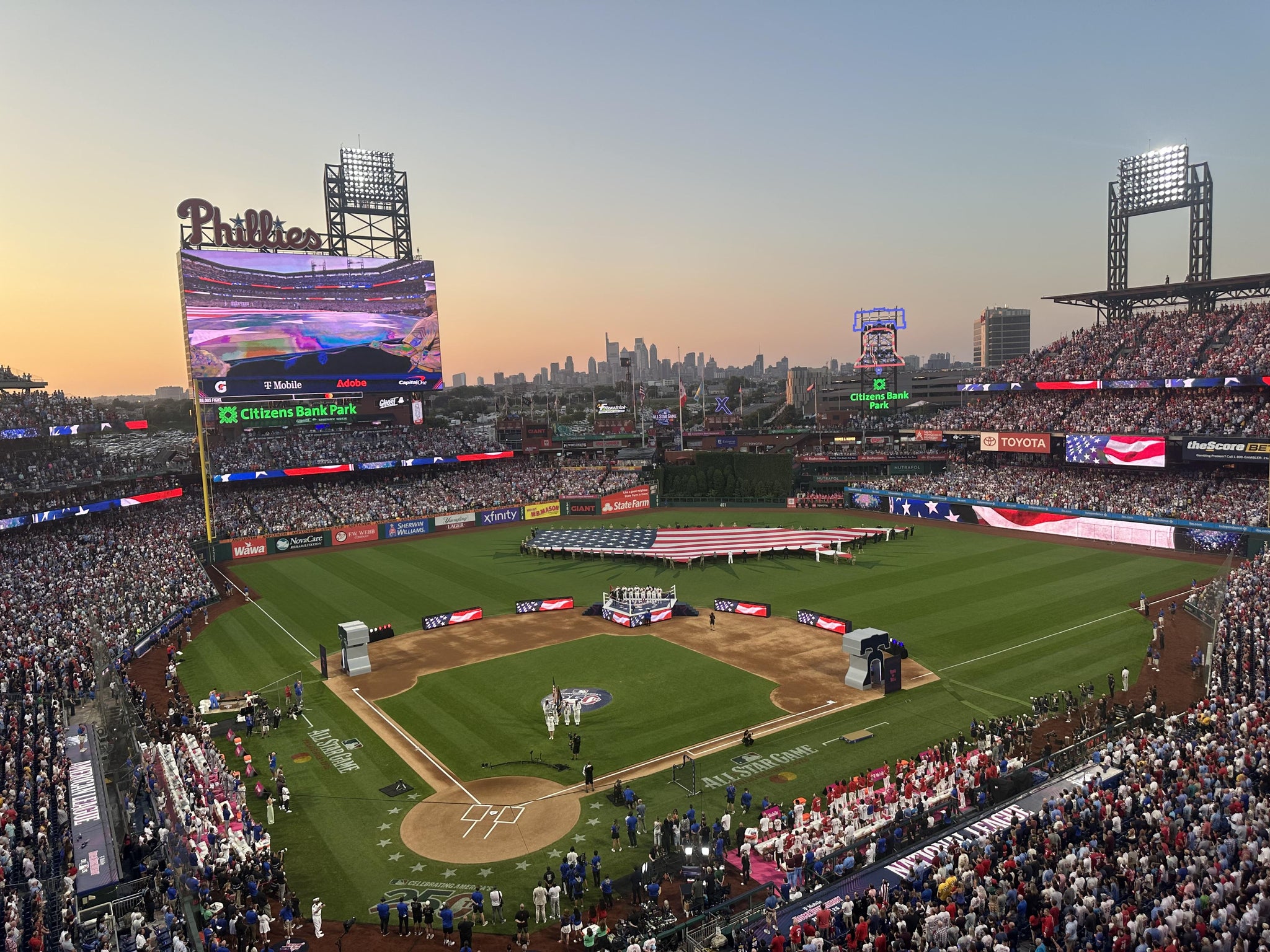 Real Fan View taken from Section 319 at Citizens Bank Park by John M