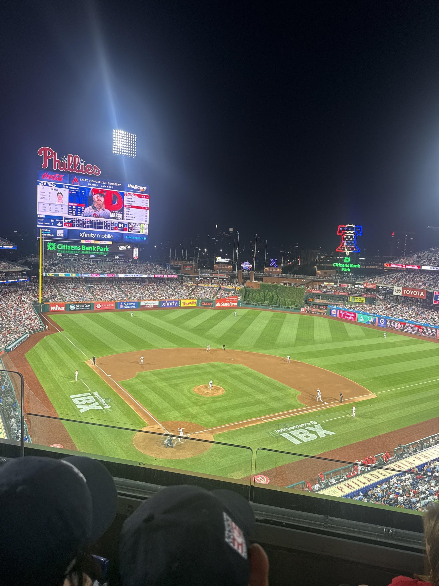 Real Fan View taken from Section 319 at Citizens Bank Park by Emma O
