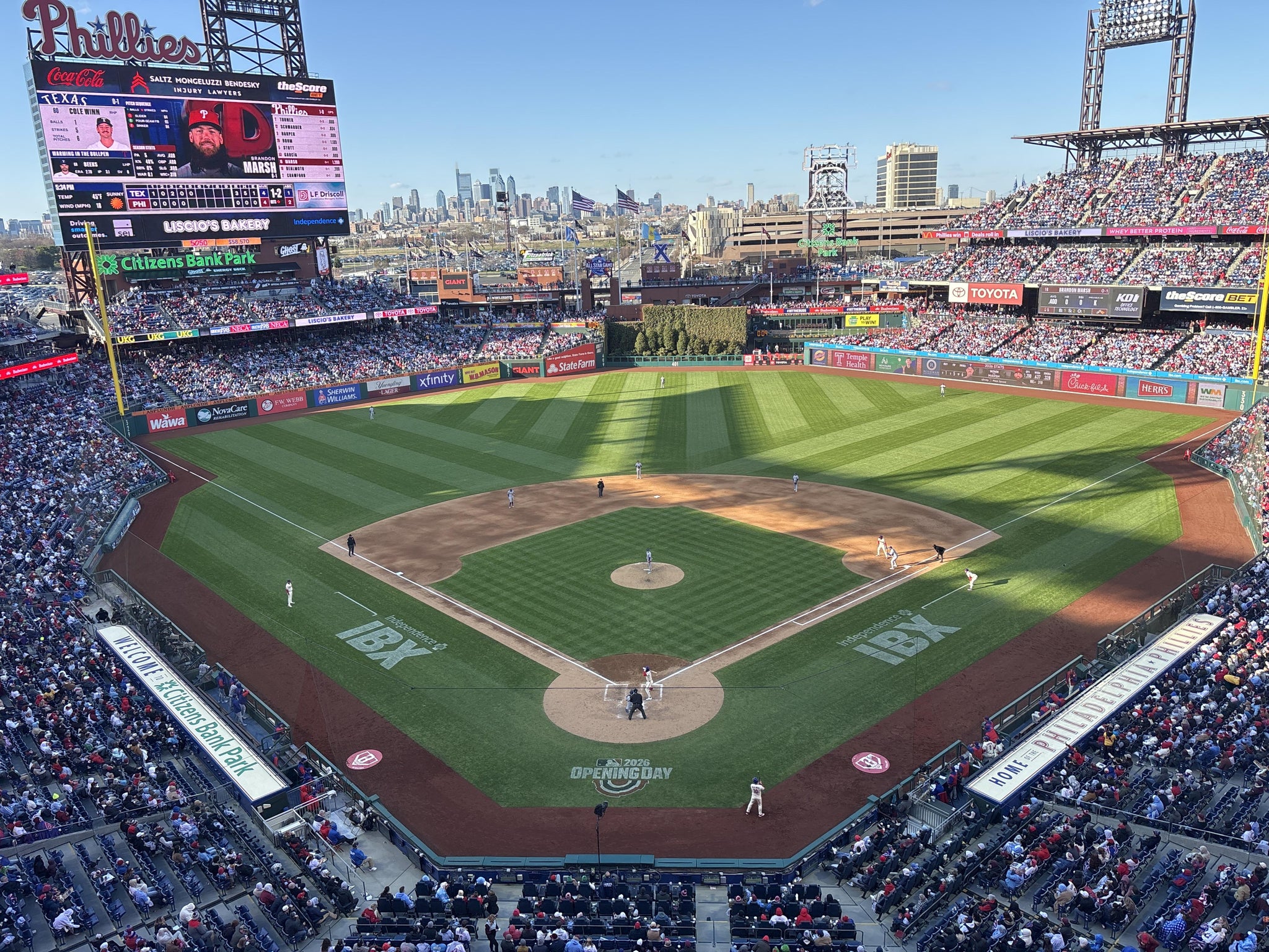 Real Fan View taken from Section 320 at Citizens Bank Park by Savannah L